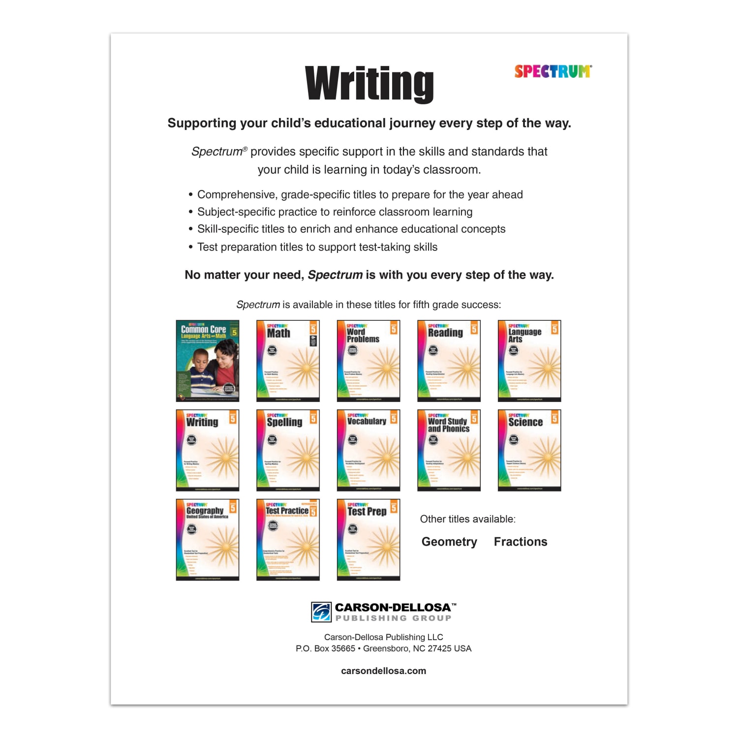 Spectrum Writing, Grade 5 - Image 4