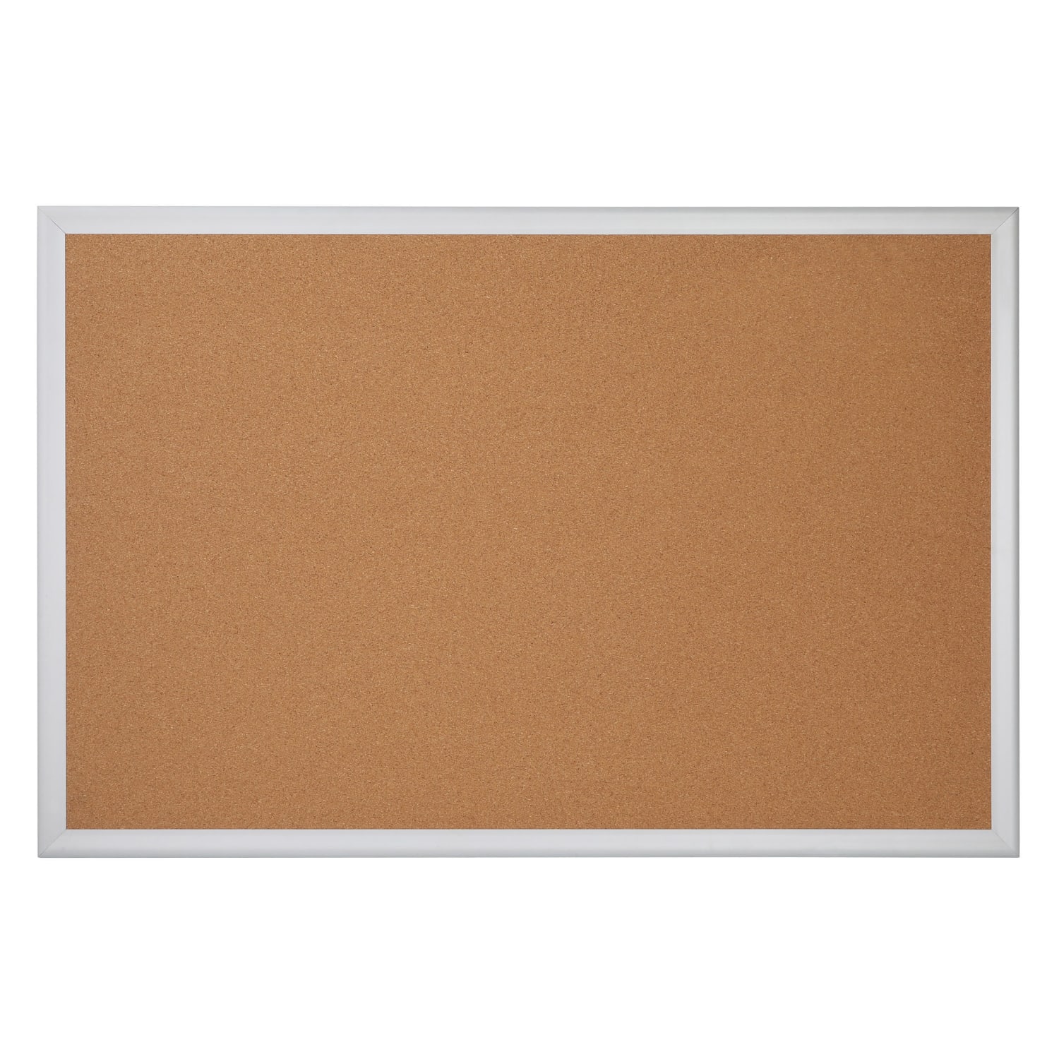 Office Depot Brand Cork Bulletin Board, 48in x 72in, Aluminum Frame With Silver Finish