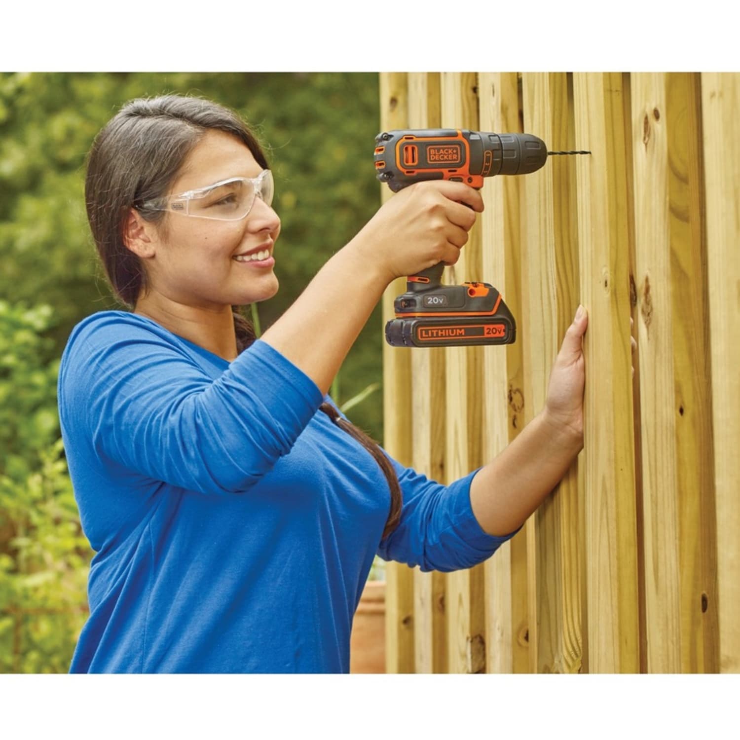 Black+Decker 20V MAX Lithium Drill/Driver - Driver Drill - 0.38in Chuck - 20 V DC - Cordless - Lithium Ion (Li-Ion) - Image 4