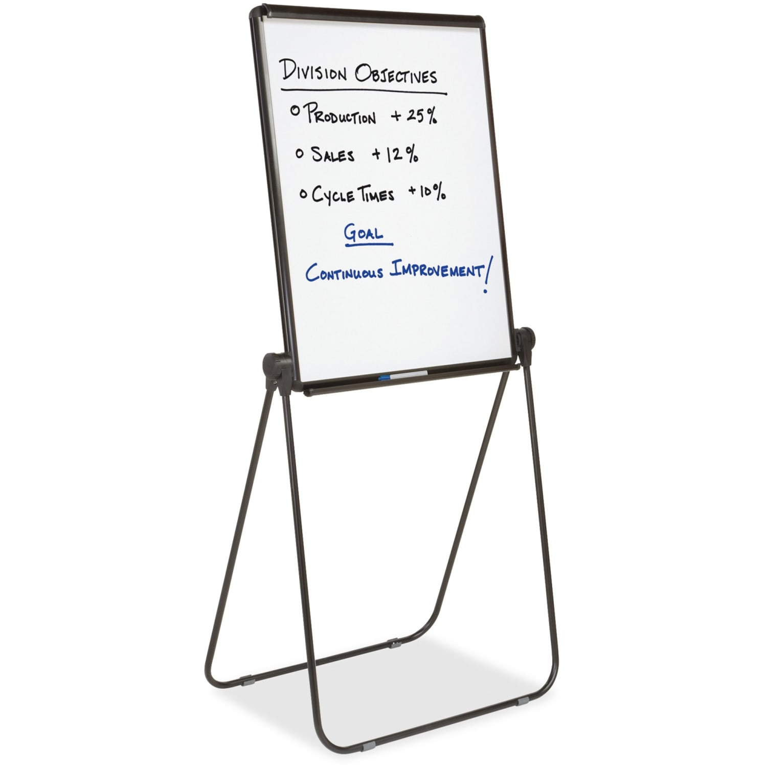 Quartet Ultima Easel, Whiteboard/Flipchart, 27in x 34in, Reversible, Black Frame - Image 6