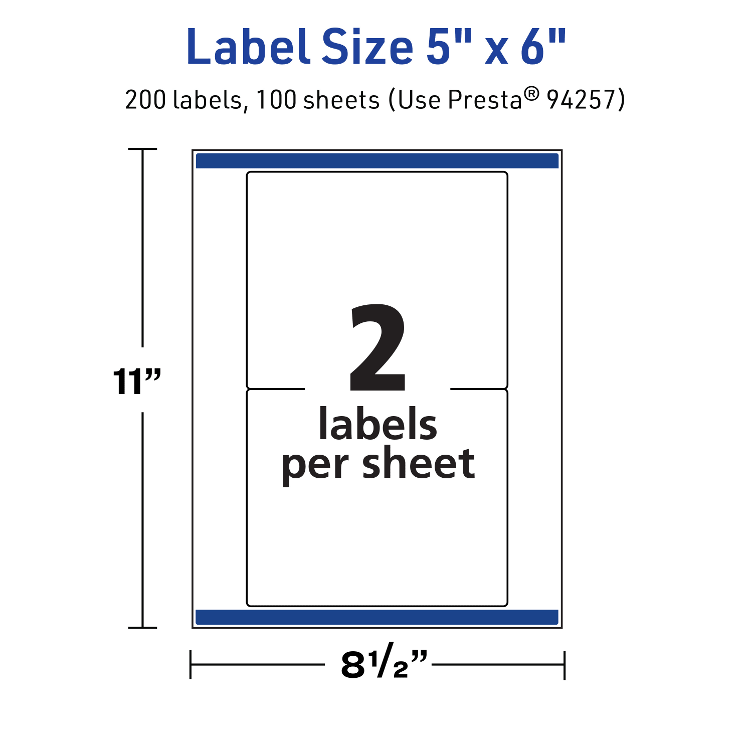 Avery TrueBlock Labels With Sure Feed, 94257-TWMP100, Rectangle, 5in x 6in, Matte White, Pack Of 200 - Image 6