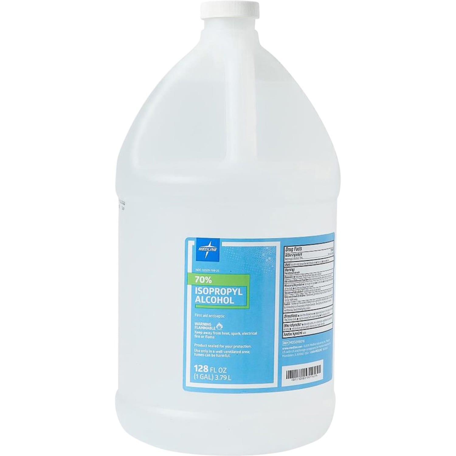 Medline 70% Isopropyl Rubbing Alcohol, 1 Gallon, Carton Of 4 Bottles - Image 5