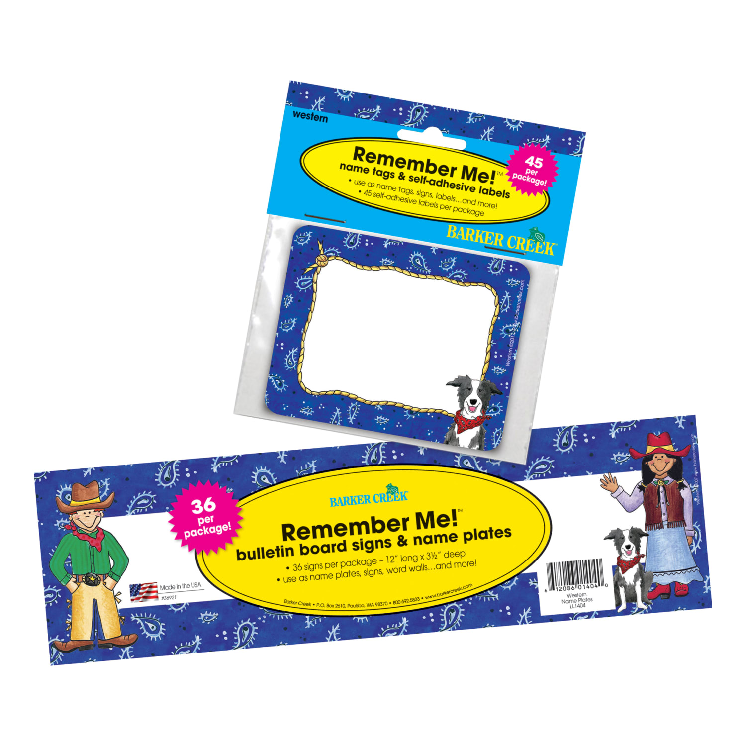 Barker Creek Name Tag And Name Plate Set, Western - Image 5