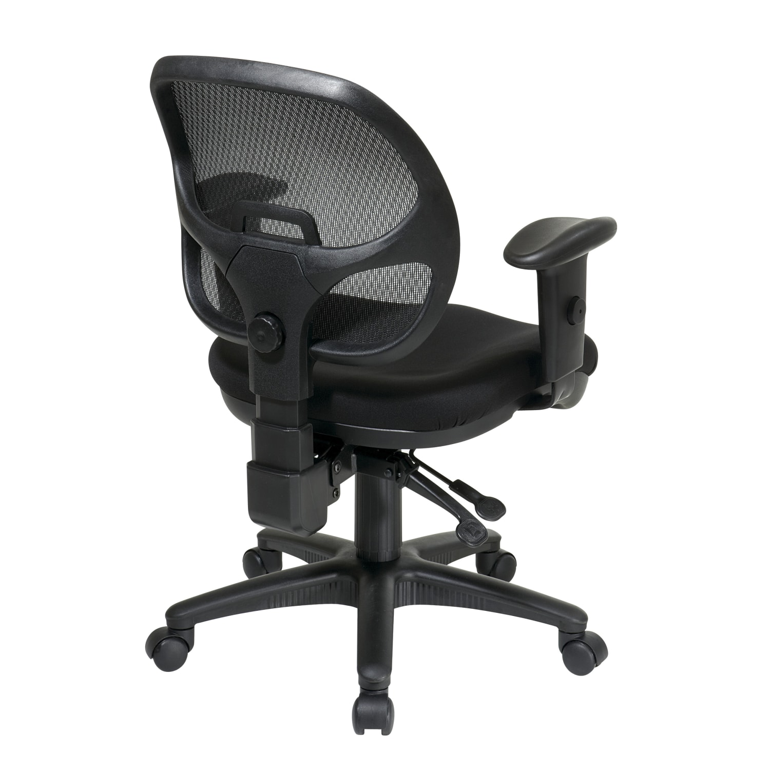 Office Star Pro-LineII Mid-Back Ergonomic Task Chair, Black - Image 4