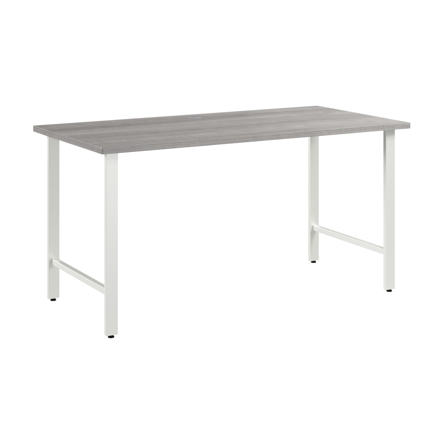 Bush Business Furniture Hustle 60inW Computer Desk With Metal Legs, Platinum Gray, Standard Delivery