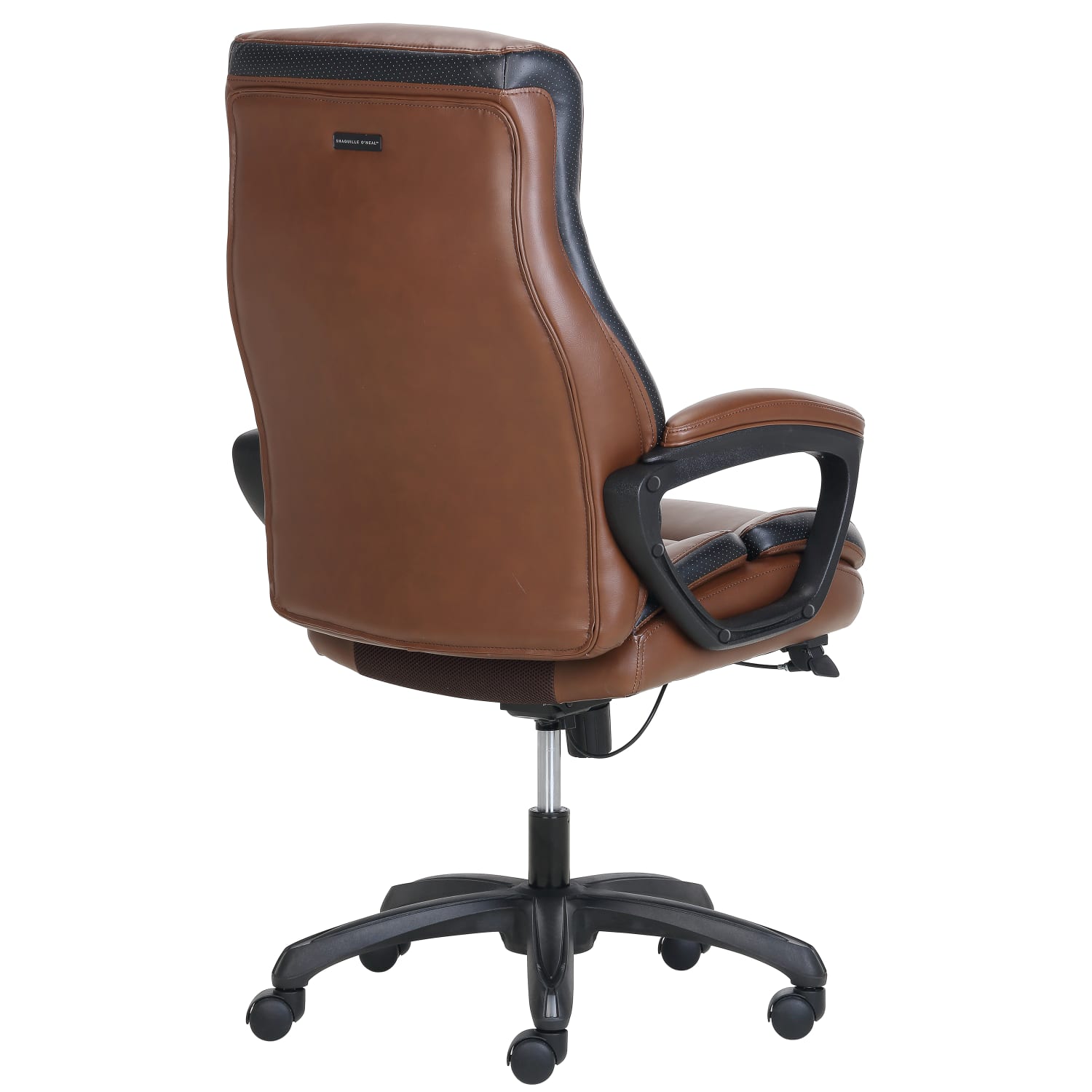 Shaquille O Neal Amphion Ergonomic Bonded Leather High Back Executive Office Chair BrownBlack PopularChairscom