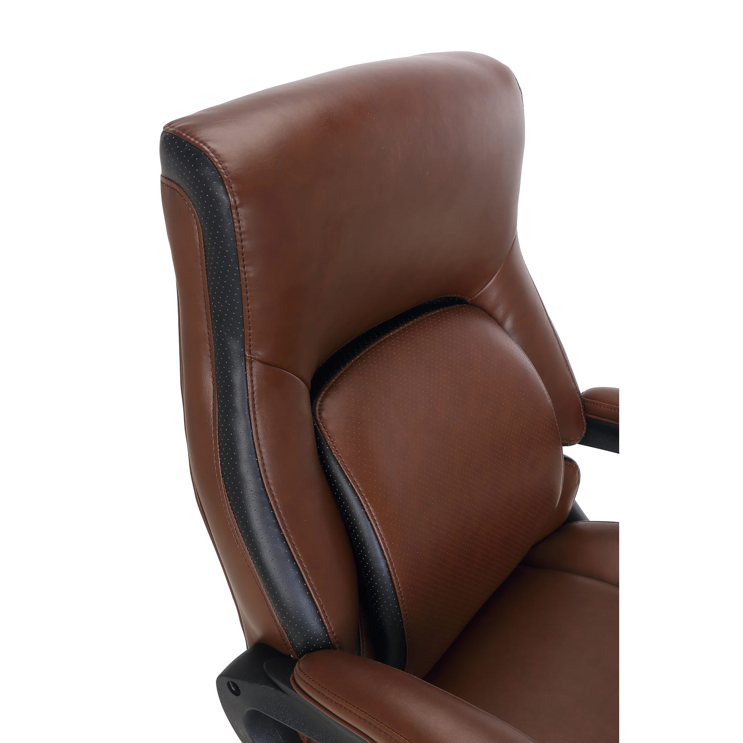 Shaquille O Neal Amphion Ergonomic Bonded Leather High Back Executive Office Chair BrownBlack PopularChairscom