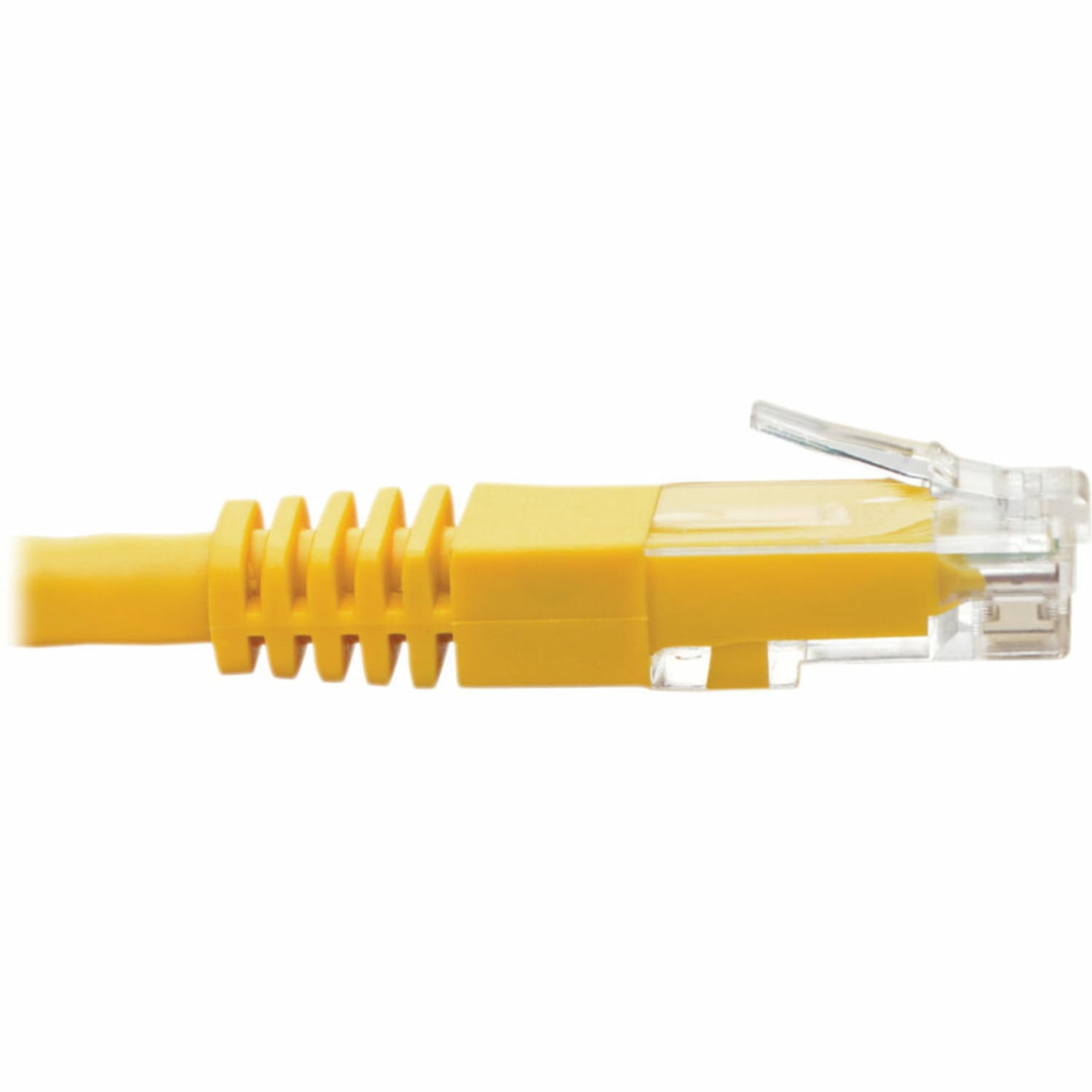 Tripp Lite Cat6 Cat5e Gigabit Molded Patch Cable RJ45 M/M 550MHz Yellow 1ft 1ft - 128 MB/s - Patch Cable - N200001YW - Image 4