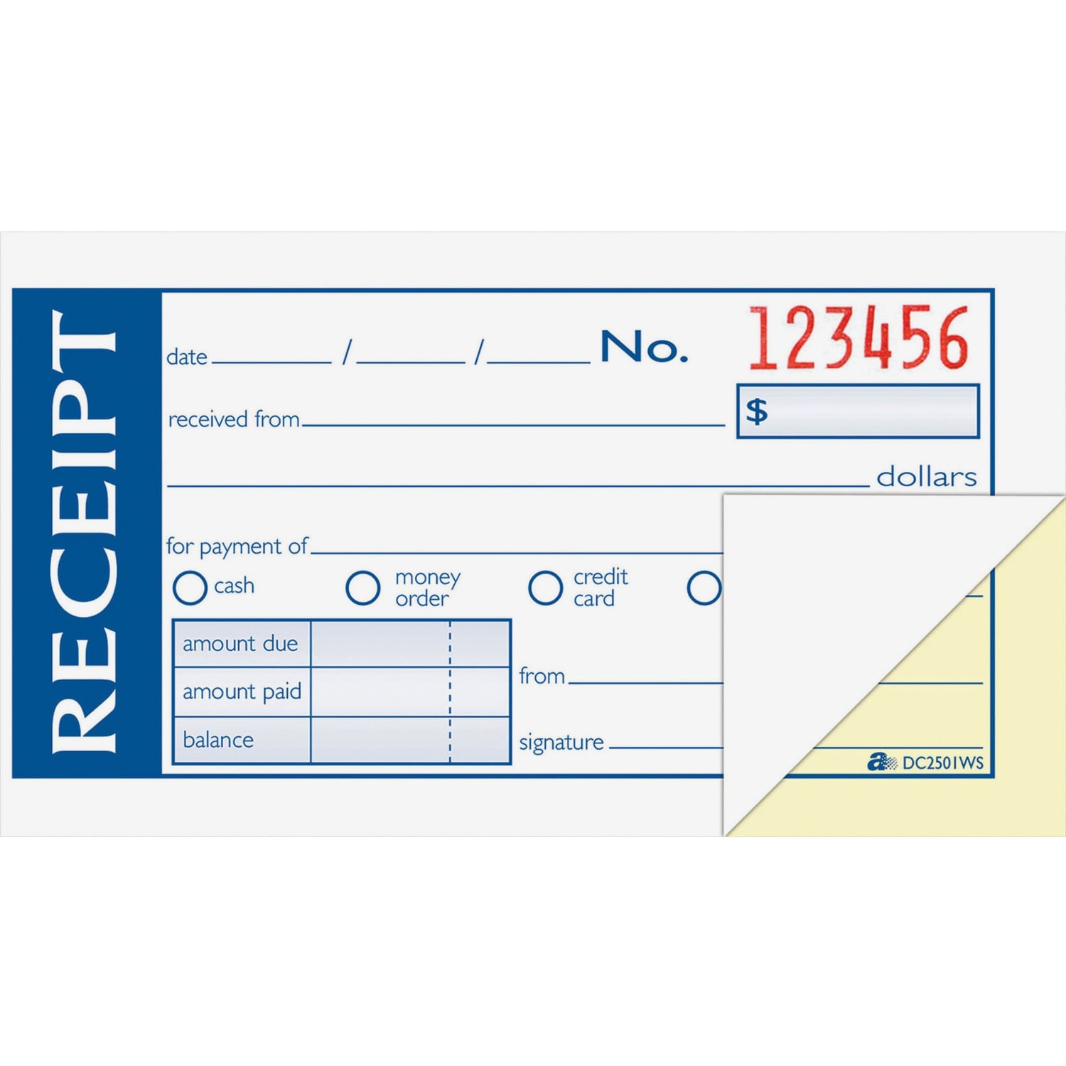 Adams Write n Stick Receipt Book, 2 3/4in x 5 3/8in, 2-Part, Book Of 50 Sets - Image 4