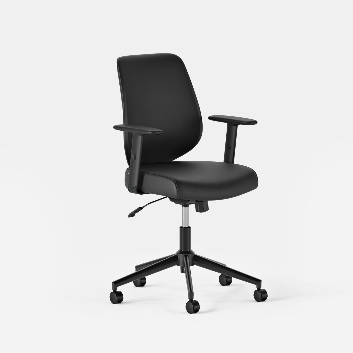Branch Furniture Daily Ergonomic Vegan Leather MidBack Task Chair Black PopularChairscom Branch Furniture Daily Ergonomic Vegan Leather Mid Back Task Chair Black PopularChairscom