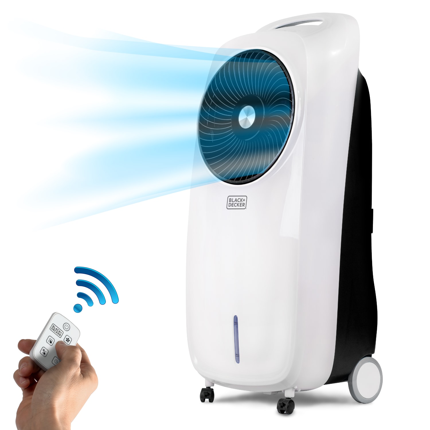 Black+Decker BEAC75 Evaporative Air Cooler, 100 Sq. Ft. Coverage, White - Image 3