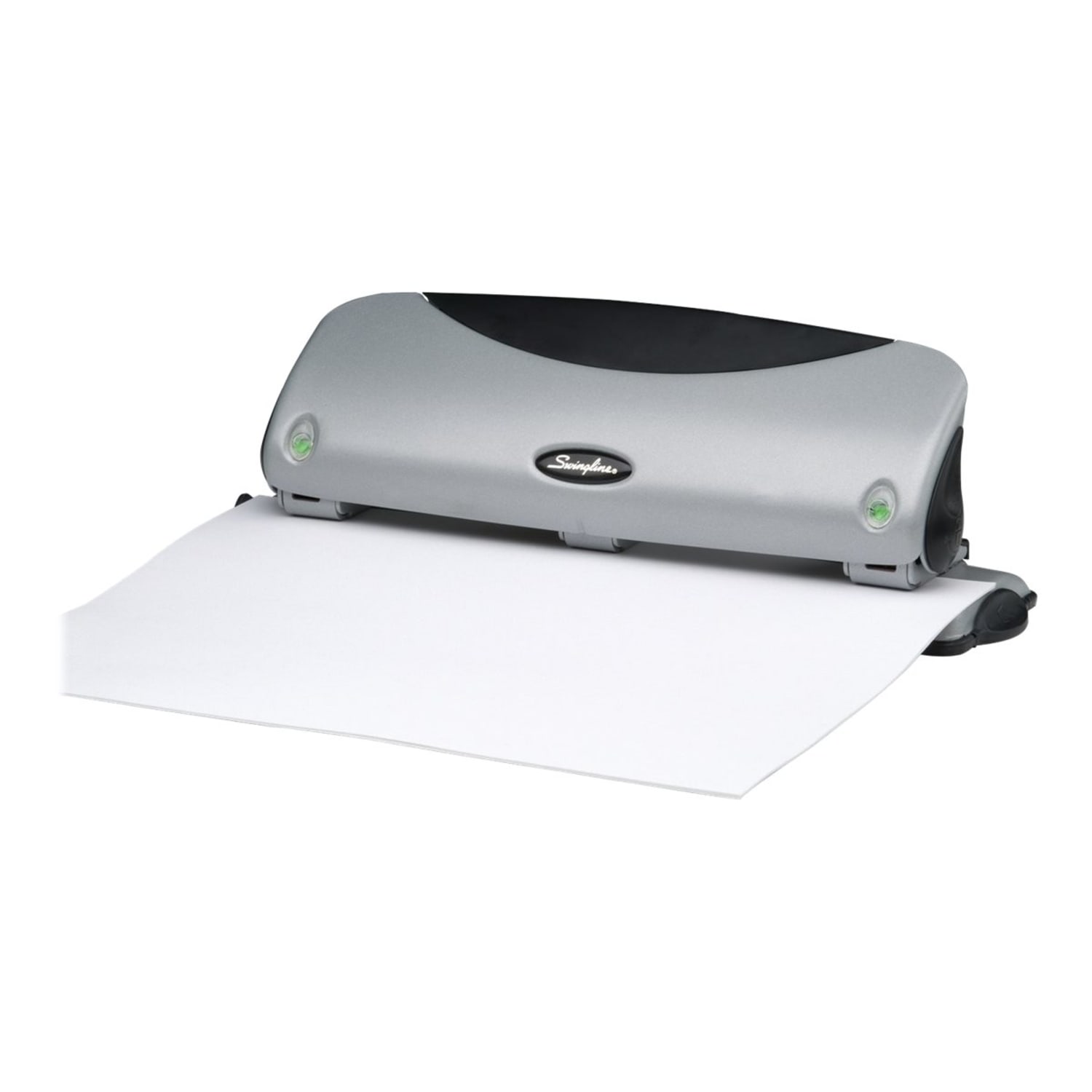 Swingline Easy-View 3-Hole Punch, Silver - Image 3