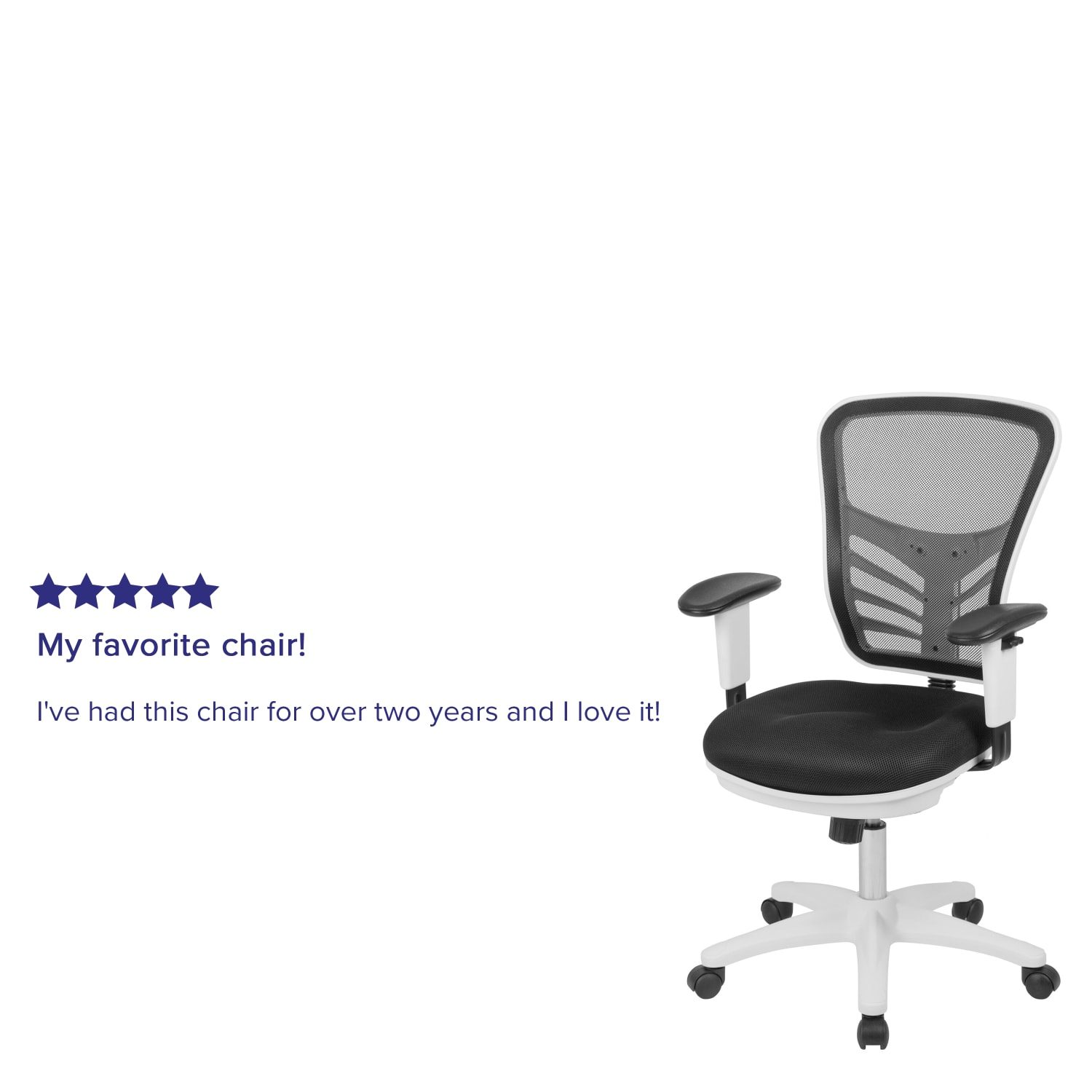 Flash Furniture Ergonomic Mesh Mid Back Executive Office Chair BlackWhite PopularChairscom