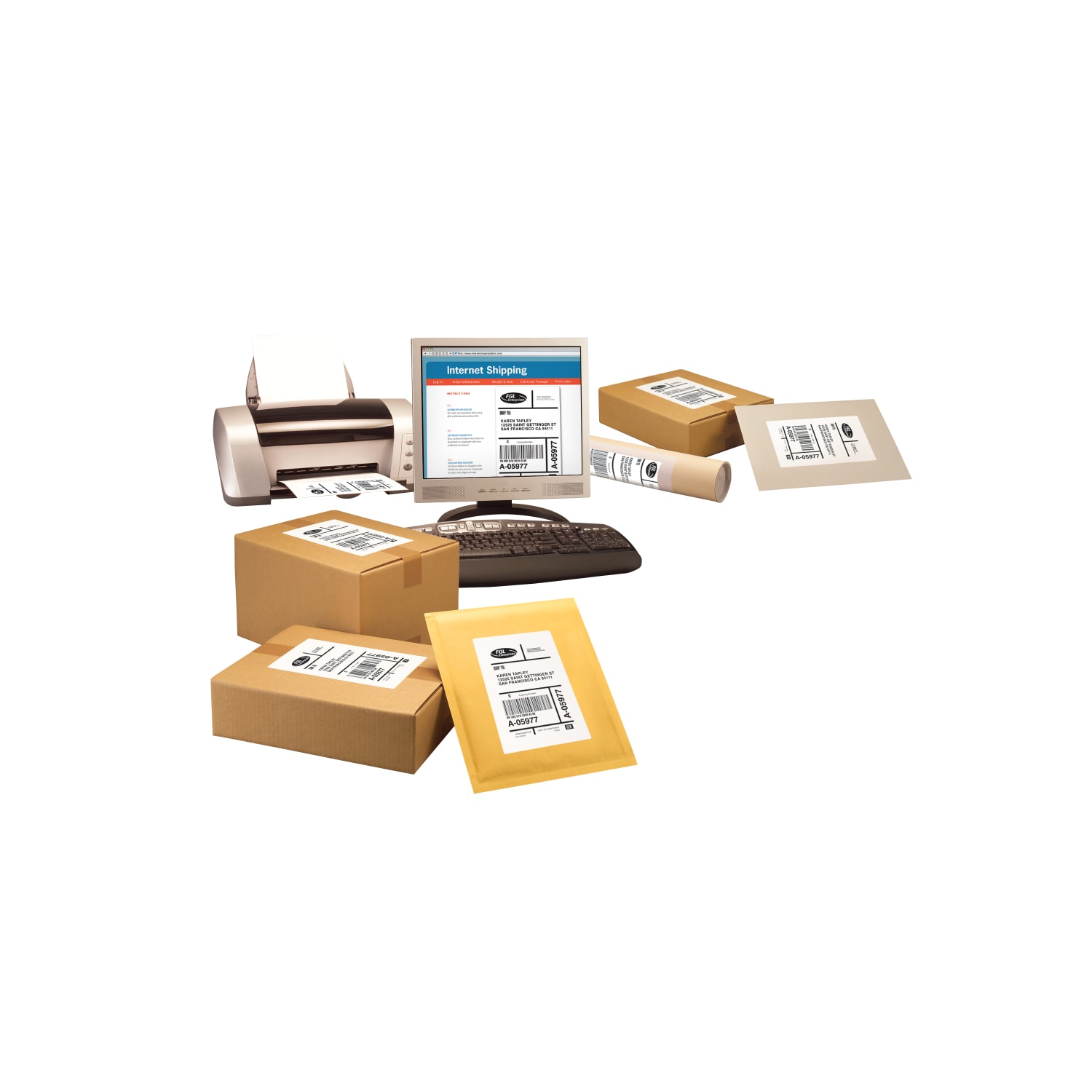 Avery TrueBlock White Laser Shipping Labels, AVE95900, 3 1/3in x 4in, Pack Of 600 - Image 5