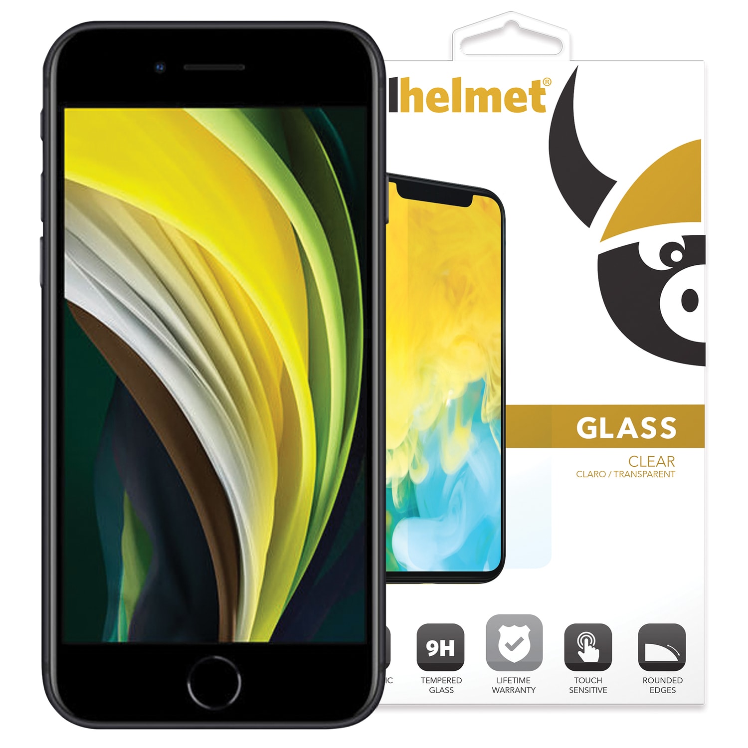 cellhelmet Tempered Glass Screen Protector, For iPhone SE 2020/2021 - Image 3