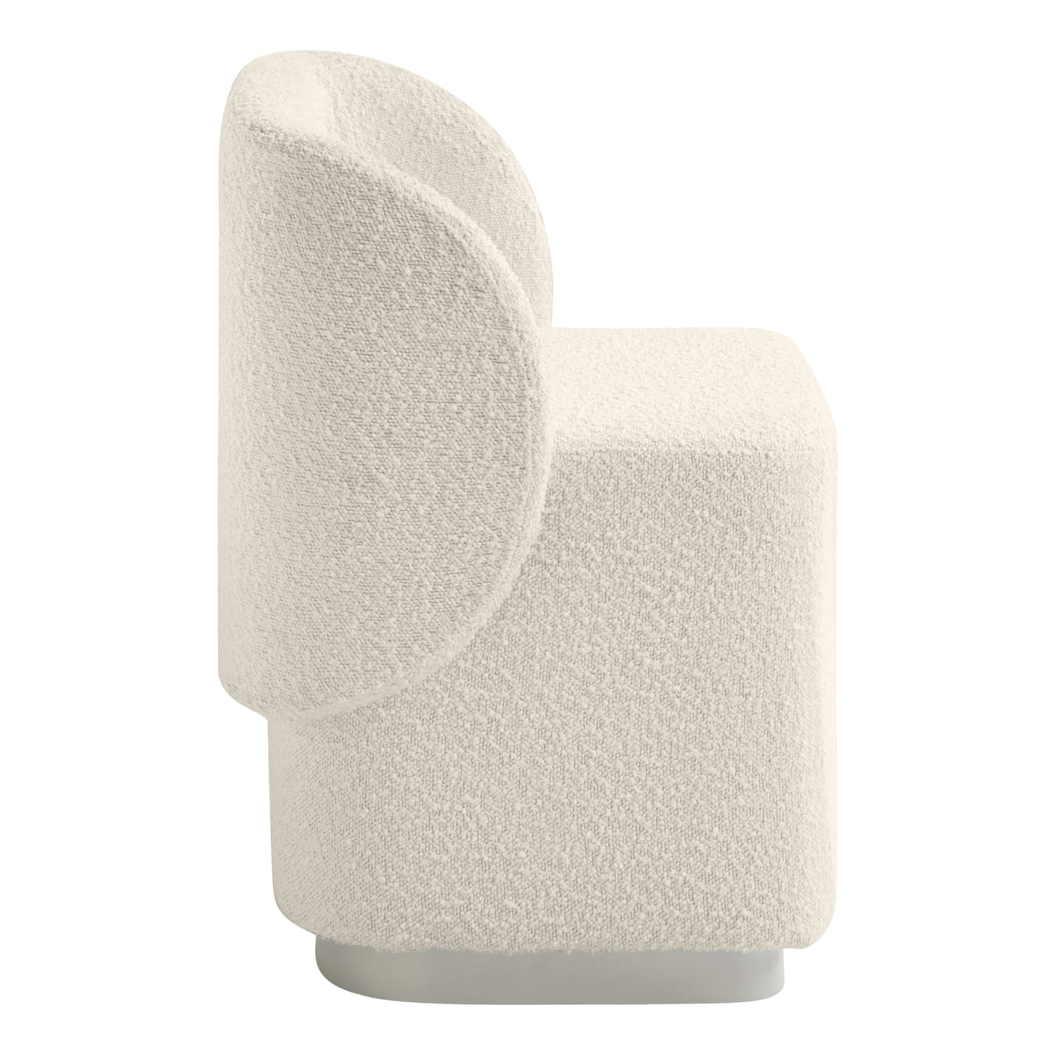 Office Star Cady Fabric Vanity Accent Chair, Textured Cream - Image 3