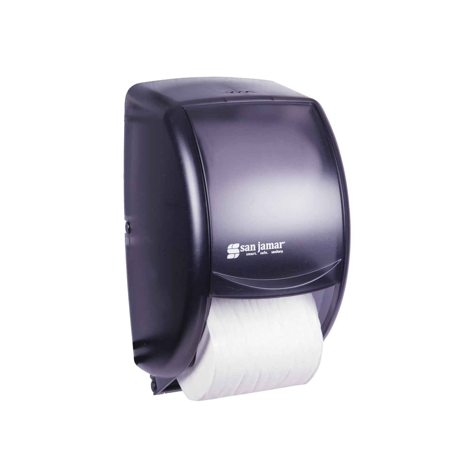 San Jamar Duett Standard Bathroom Tissue Dispenser, Pearl Black - Image 3