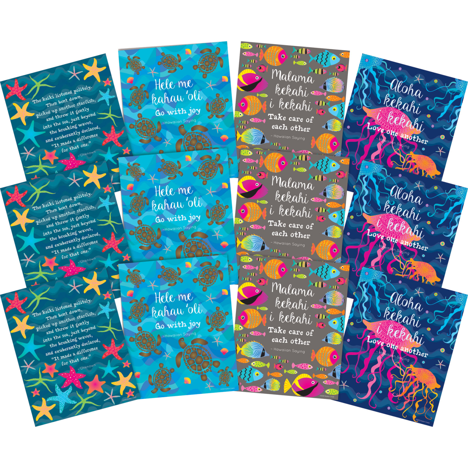 Barker Creek Art Prints, 8in x 10in, Take Care Of Each Other Kai Ola Collection, Pre-K To College, Set Of 12 Prints - Image 3