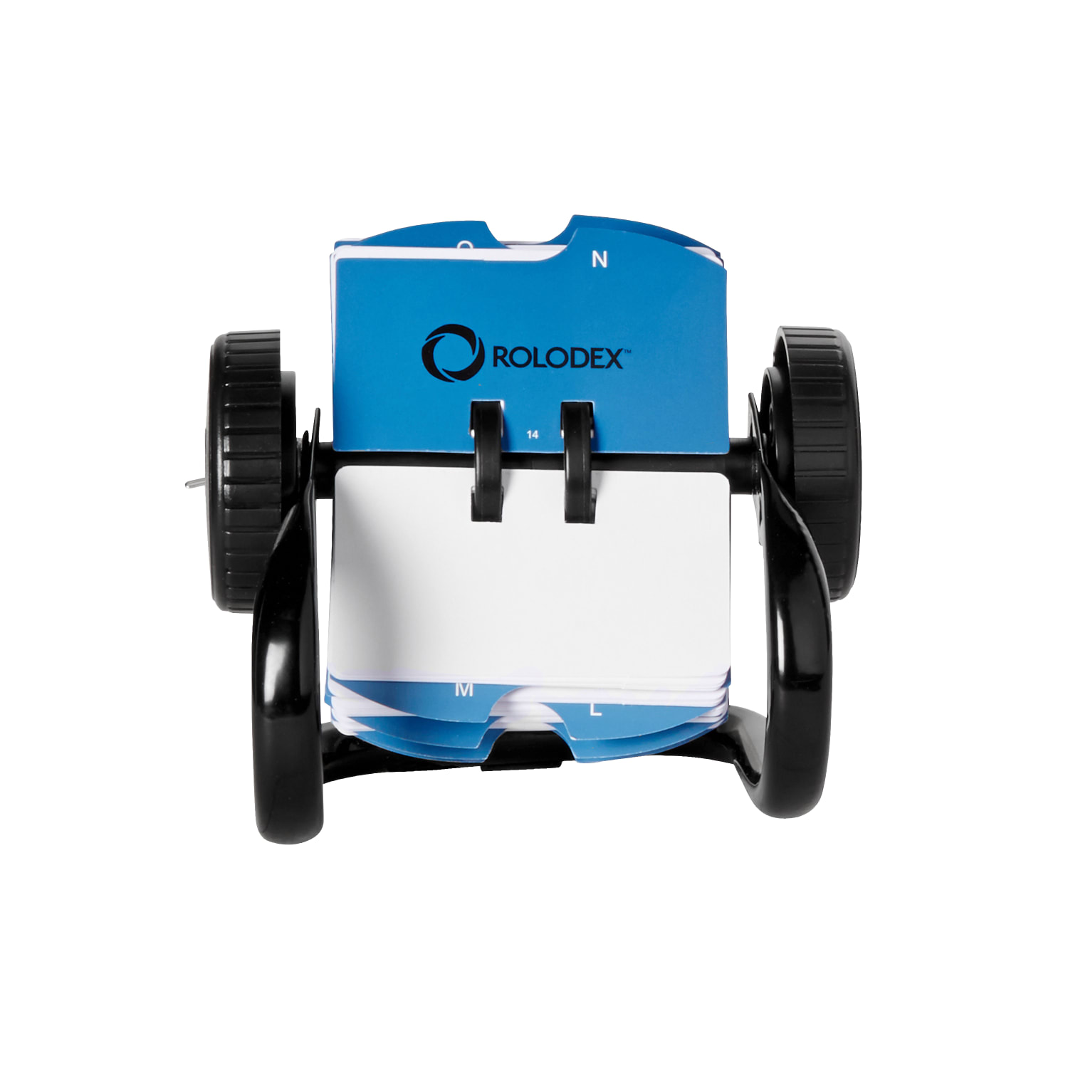 Rolodex Mini Classic Rotary Card File, 1 3/4in x 3 1/4in, 250 Cards, Black - Image 3