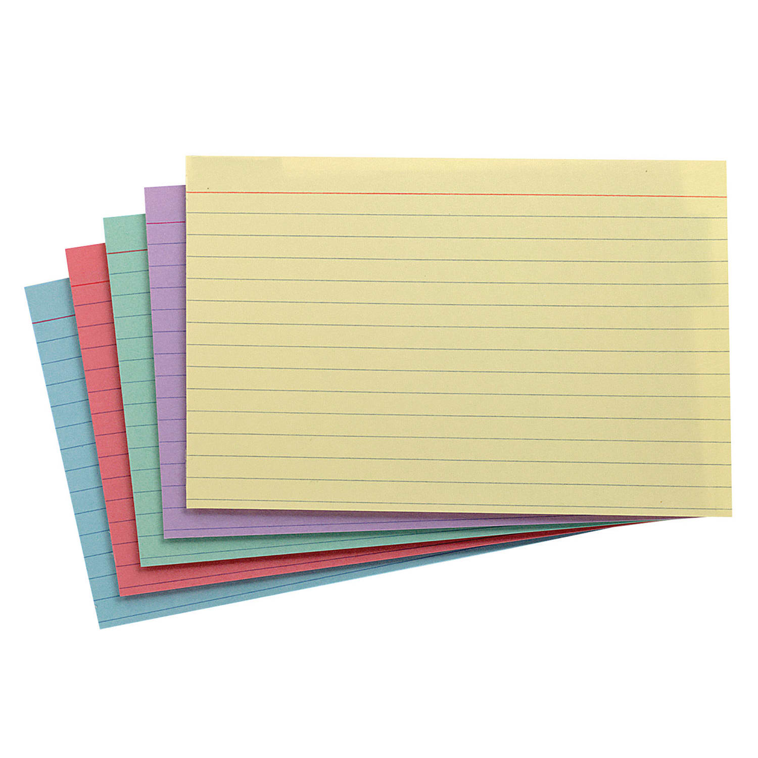 Oxford Index Cards, Ruled, 4in x 6in, Assorted Colors, Pack Of 100