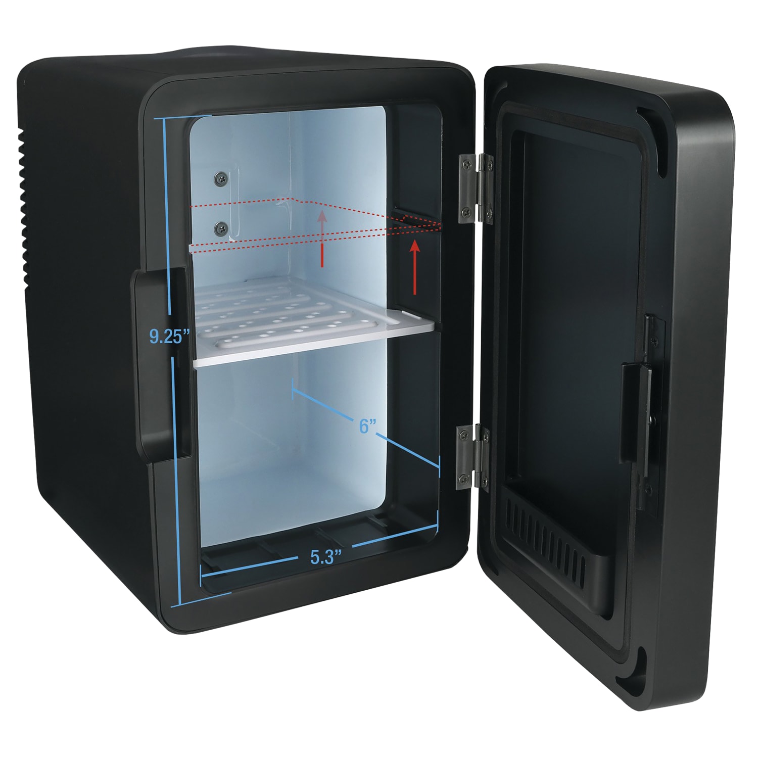Berlin Gear Hot/Cold 0.21 Cu Ft Mini Refrigerator, Black - Image 5