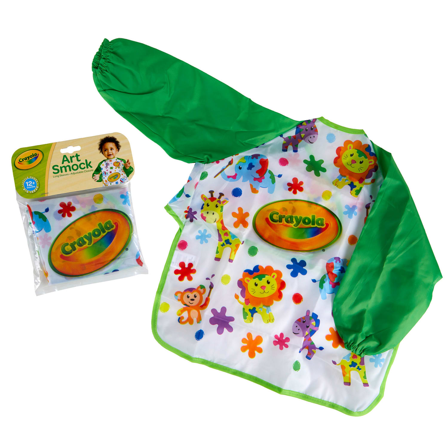 Crayola Art Smock, 12+ Months, Pack Of 4 - Image 3