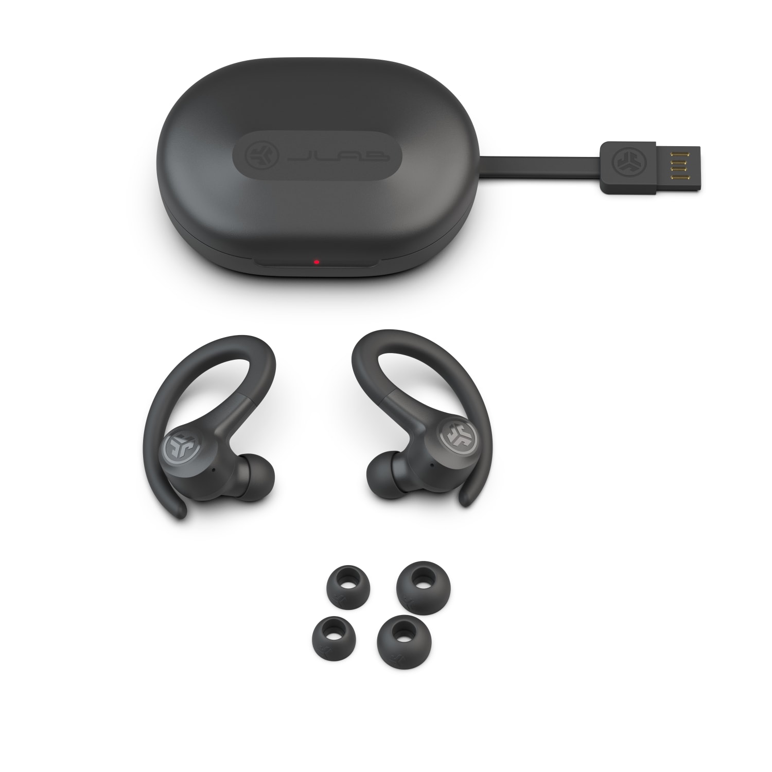 JLab Audio Go Air Sport True Wireless Earbuds With Microphone, Graphite - Image 6