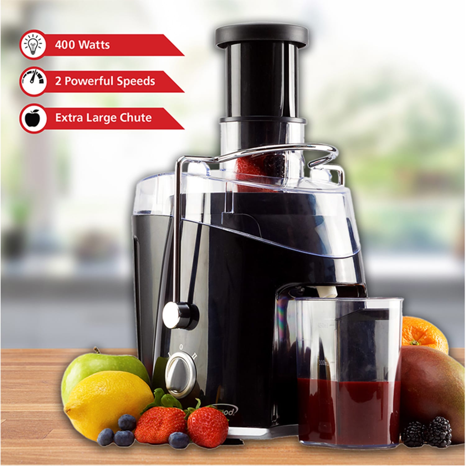 Brentwood 2-Speed Juice Extractor, Black - Image 6