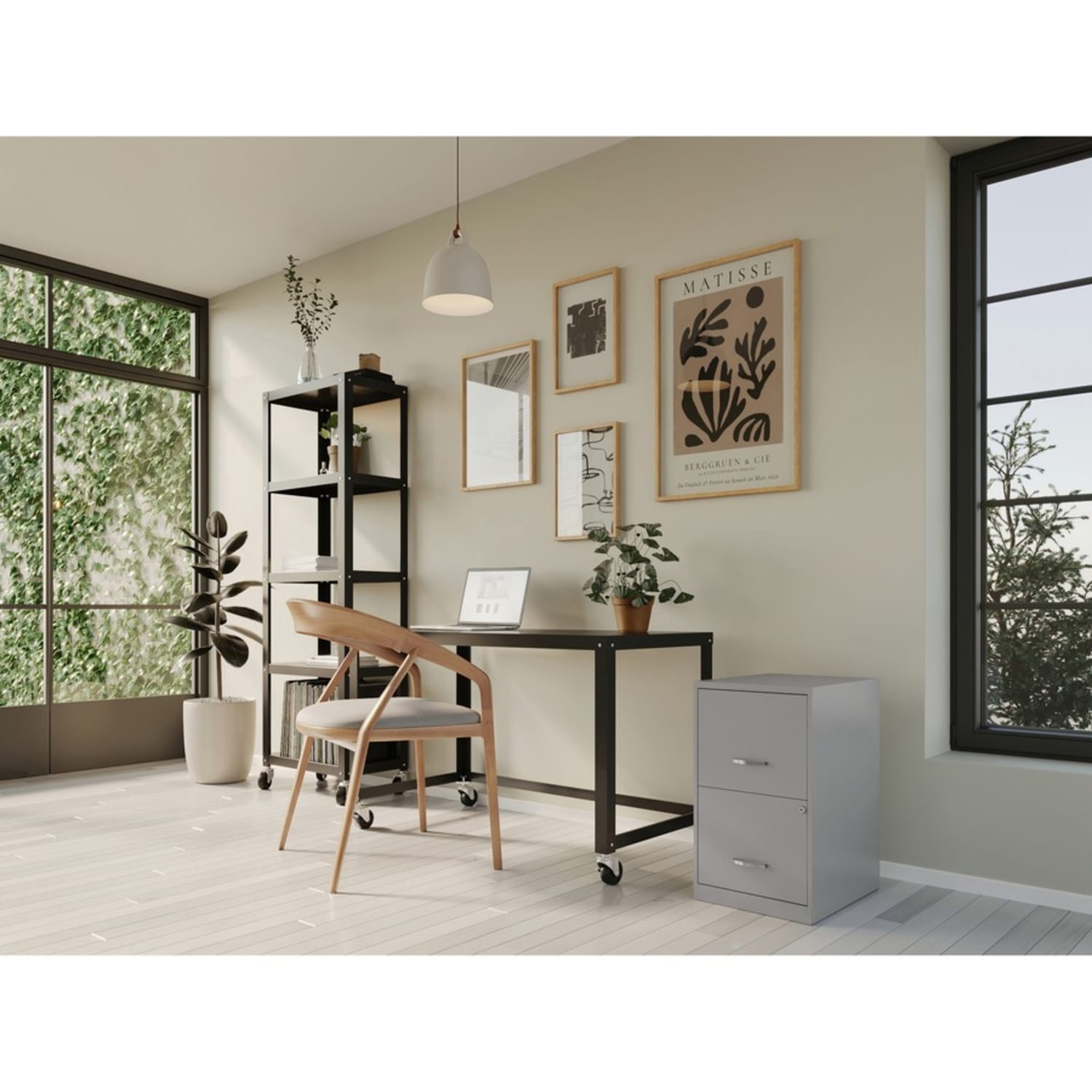 LYS SOHO File Cabinet - 14.3inx18inx24.5in - 2x Drawer(s)  - VF218AASR - Image 3