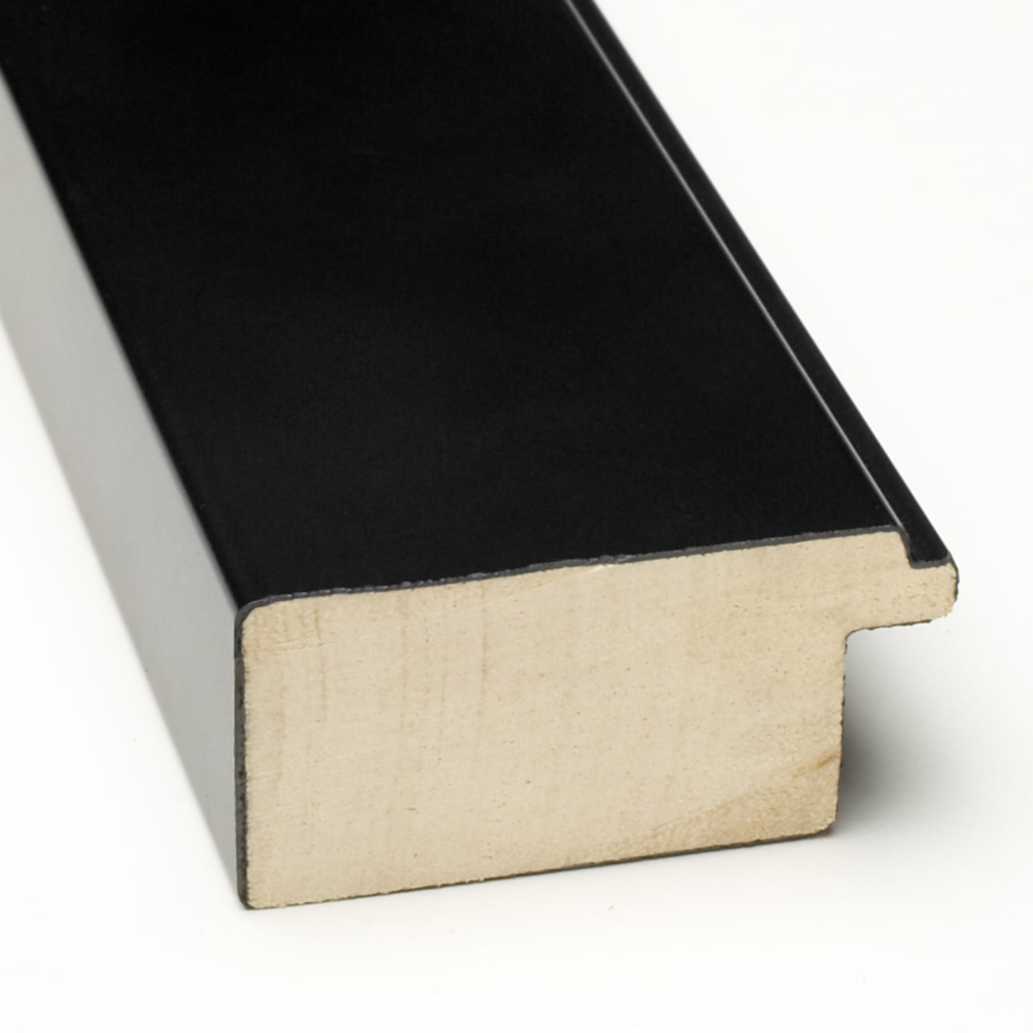 Amanti Art Corvino Narrow Wood Picture Frame, 14in x 17in, Opening Size 11in x 14in (Matted To 8in x 10in), Black - Image 3