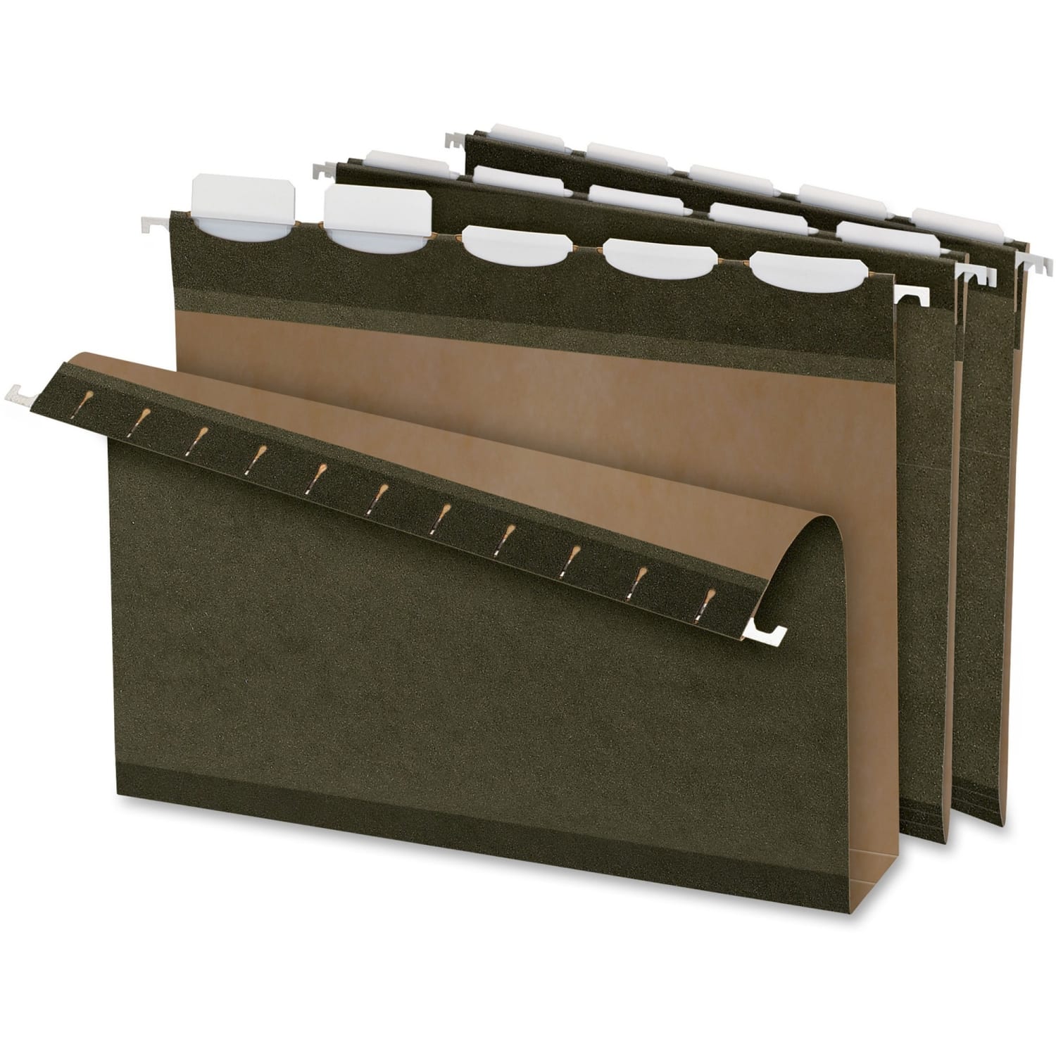 Pendaflex Ready-Tab With Lift Tab Technology Reinforced Box-Bottom Hanging Folders, Letter Size, Standard Green, Pack Of 20 - Image 3