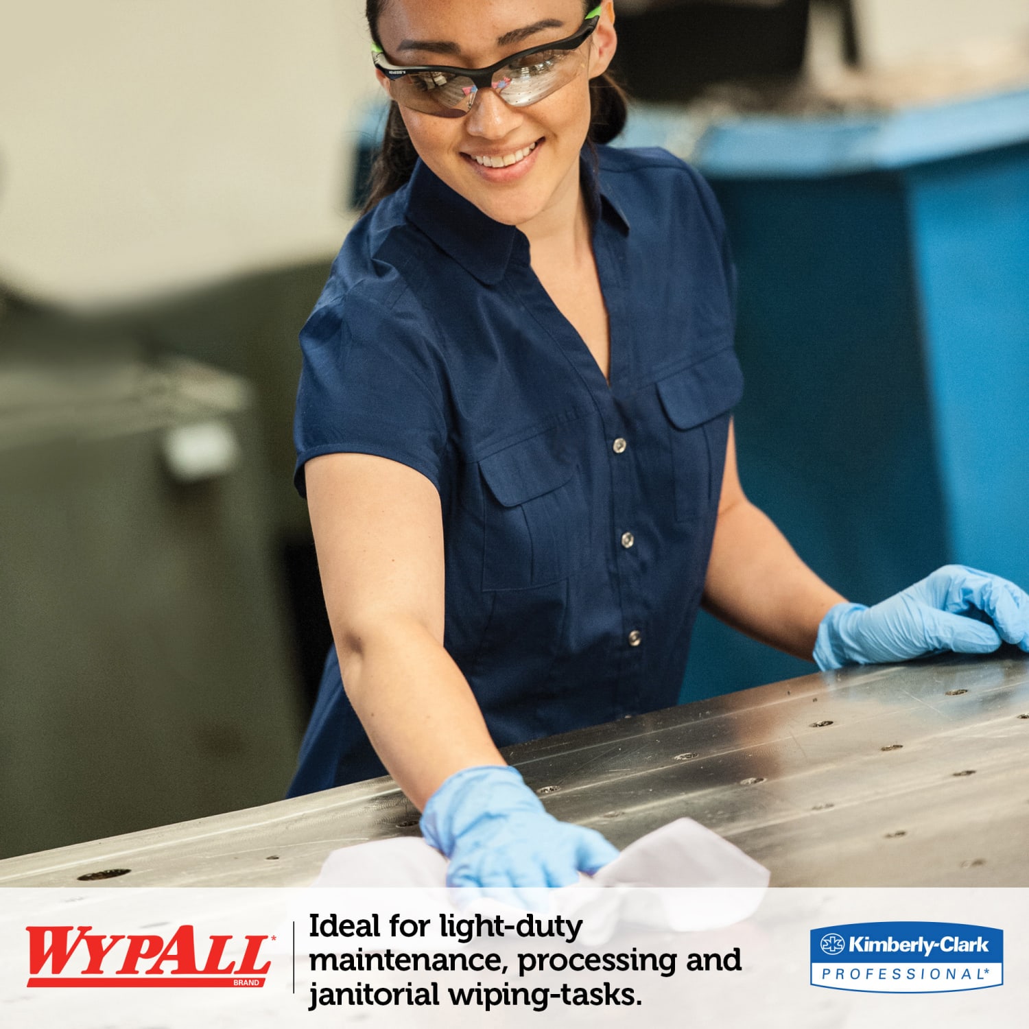 Wypall L30 Light Duty Wipers - Quarter-fold - 12.50in x 12in - White - Light Duty - For Face, Hand - 90 Quantity Per Pack - 1 / Pack - Image 5