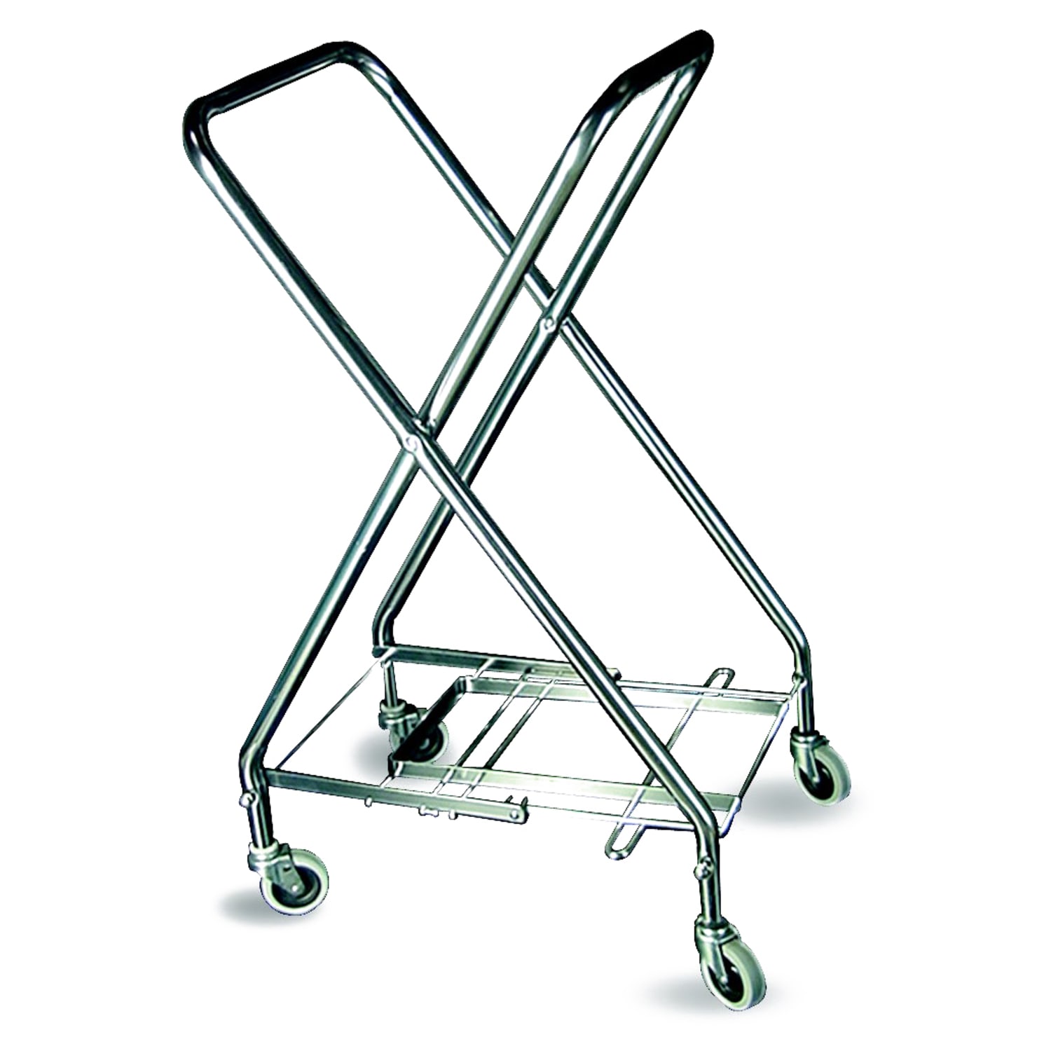 CSL Steel Hamper Stand, 36-1/2in x 17-1/4in, Zinc