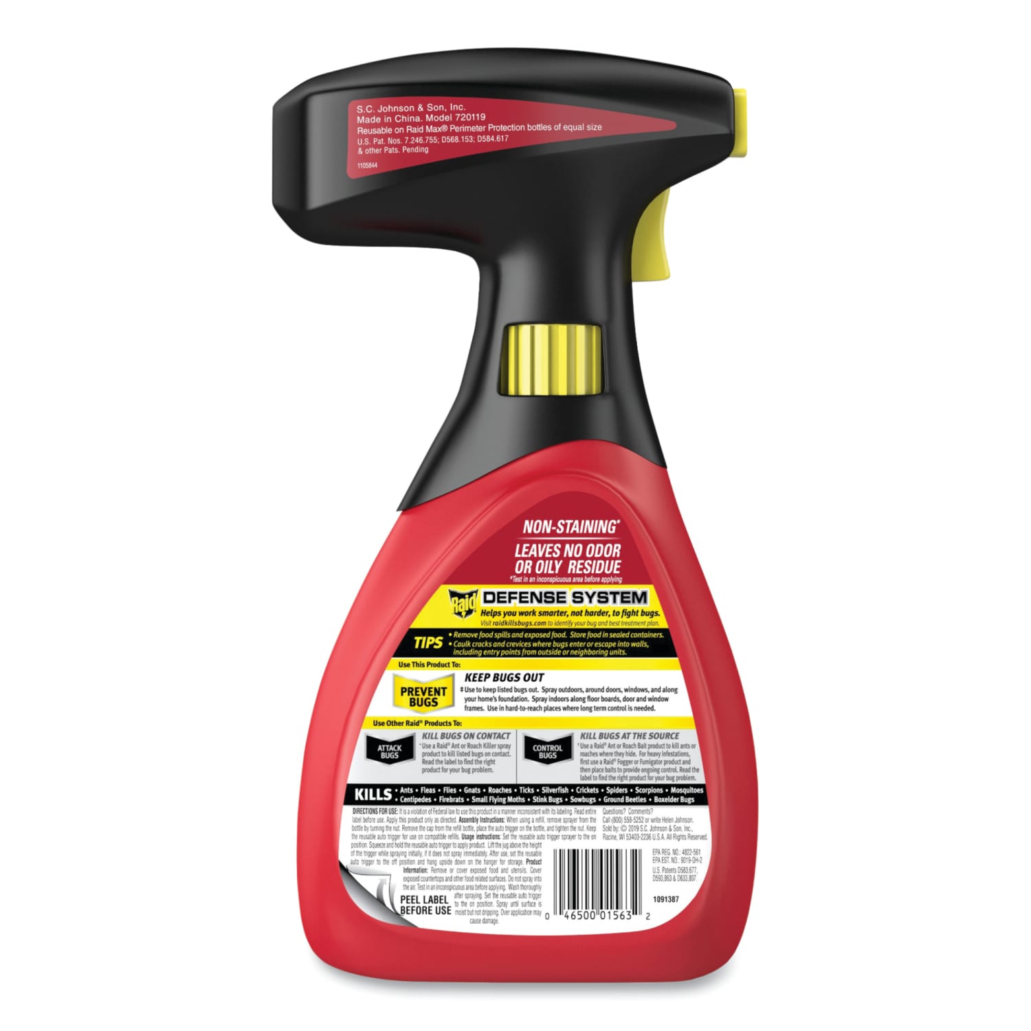 Raid Max Perimeter Protection Bug Spray , 30 Oz, Carton Of 6 Bottles - Image 3