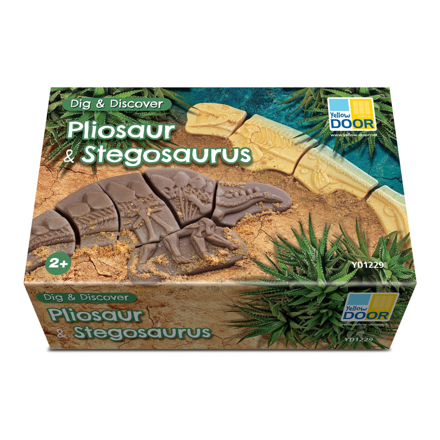Yellow Door Dig and Discover, Pliosaur & Stegosaurus - Image 3