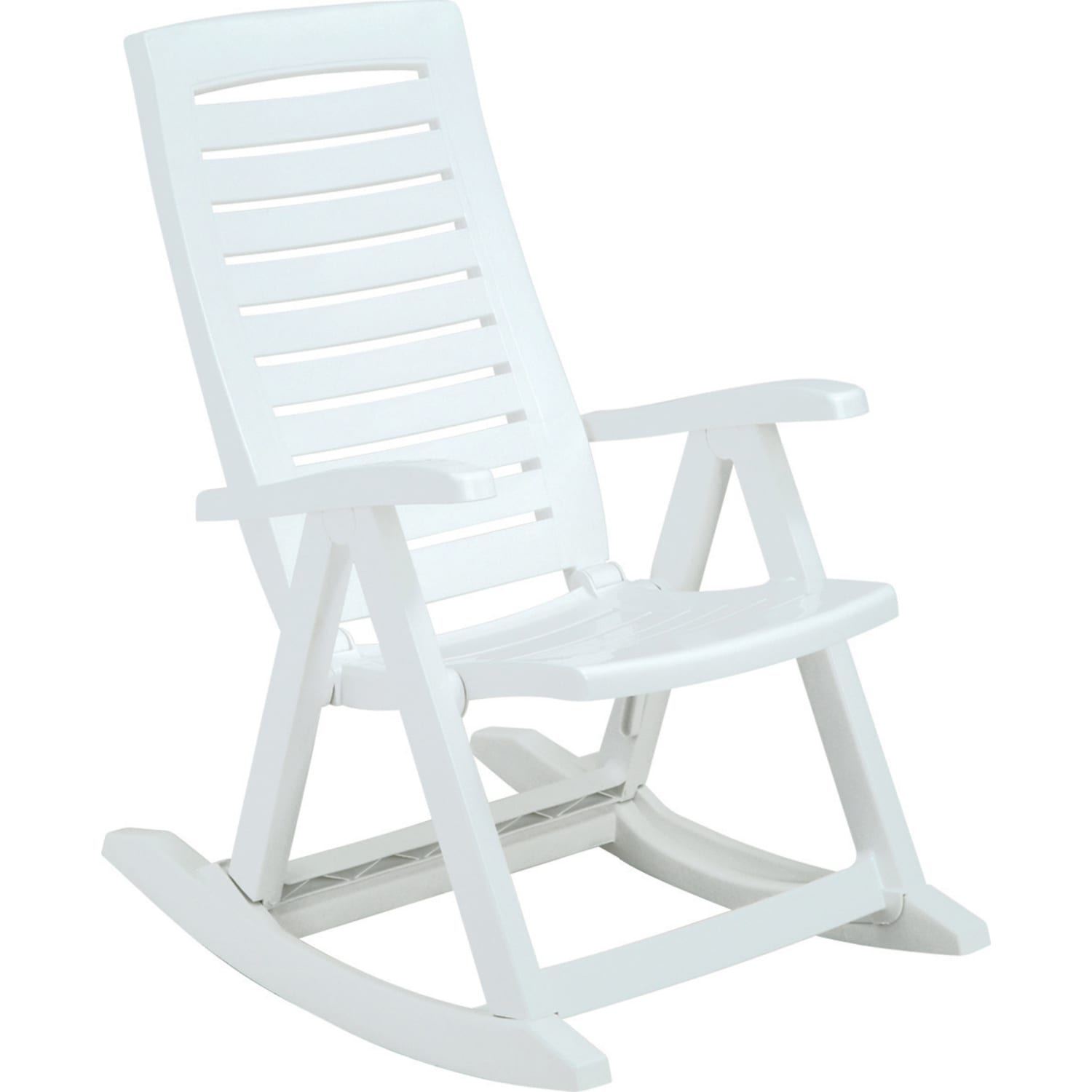 Inval Rimax Resin Rocking Chair, White - Image 4