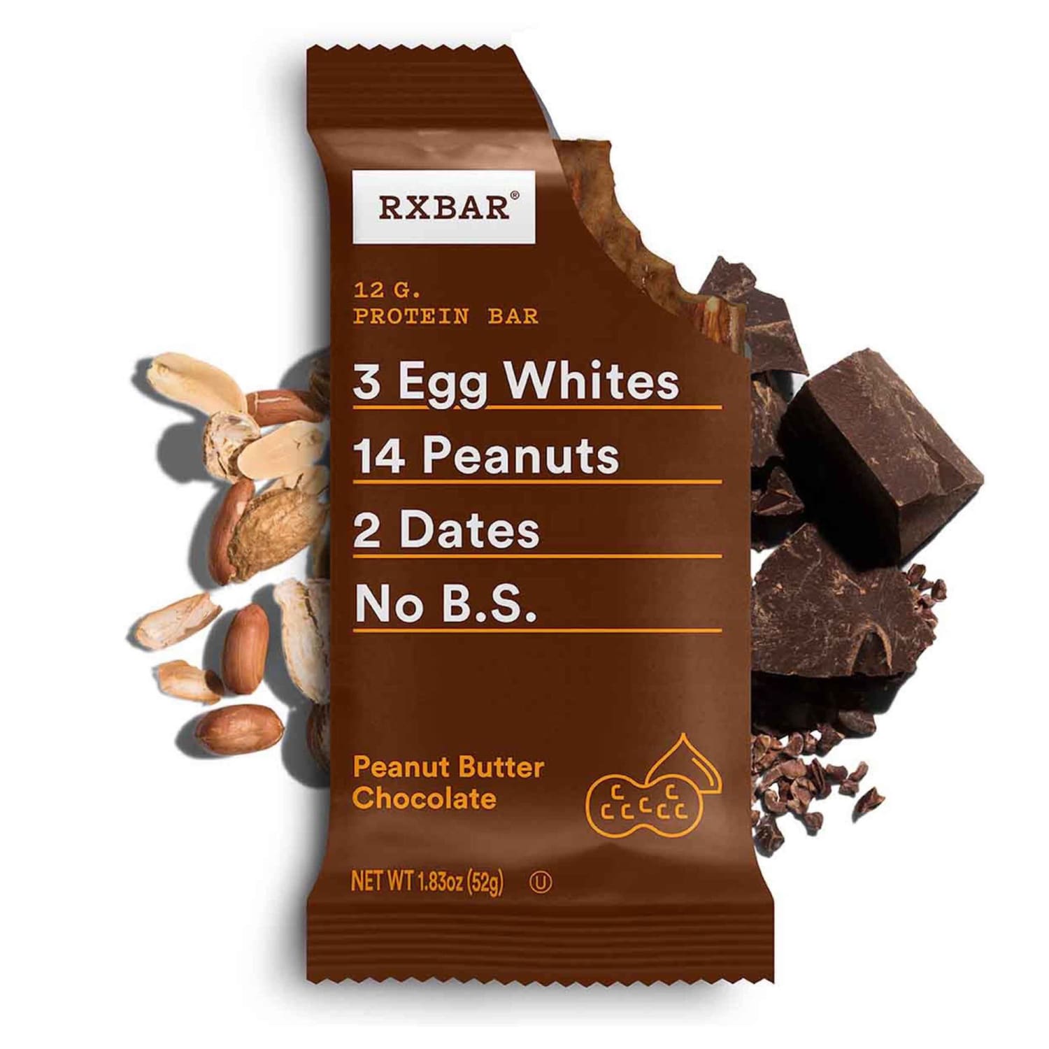 RXBAR Adult Bars, Peanut Butter Chocolate, 1.83 Oz, 5 Bars Per Box, Pack Of 2 Boxes - Image 5