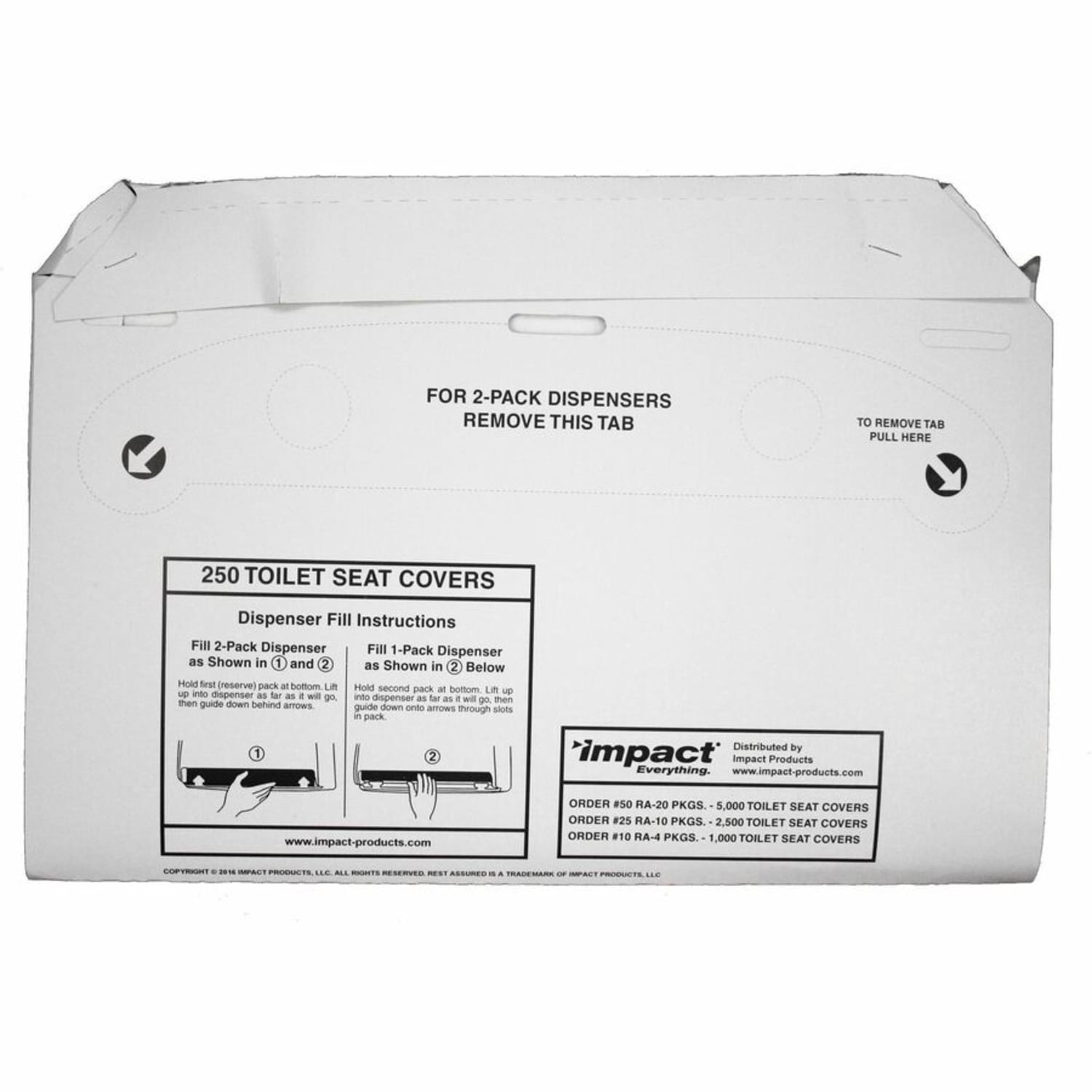 Rochester Midland Half-Fold Toilet Seat Covers, 100% Recycled, Case Of 1,000 Covers - Image 5