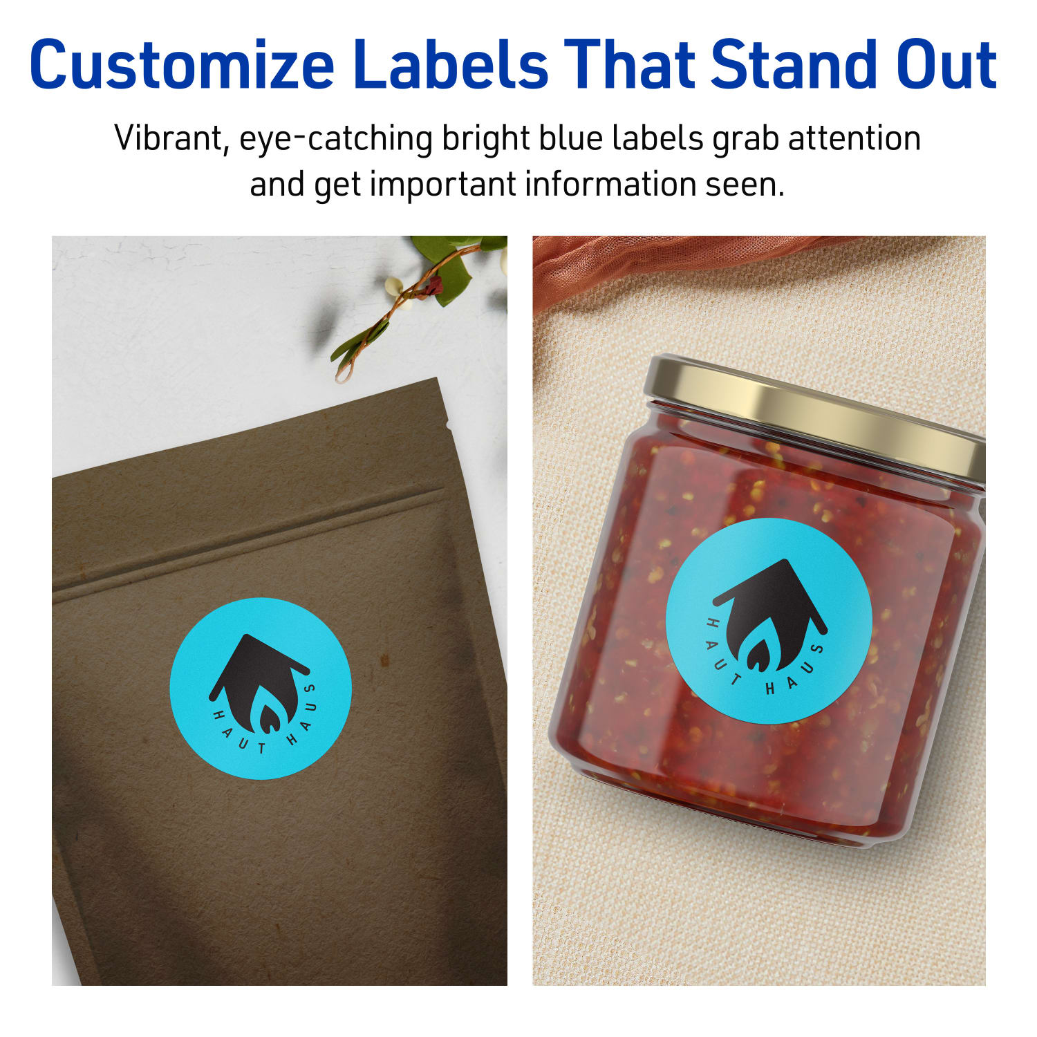 Avery Print-To-The-Edge Labels With Sure Feed Technology And Easy Peel Label Feature, 94507-BBP10, Round, 1-5/8in, Matte Bright Blue, Pack of 200 - Image 4
