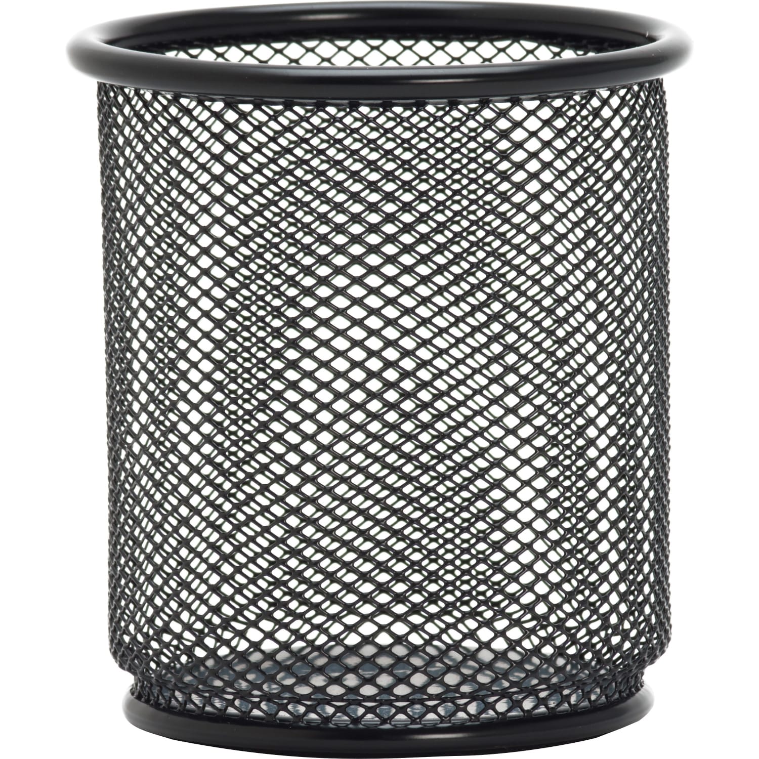 Lorell Mesh Pencil Cup, 3 1/2inH, Black - Image 3