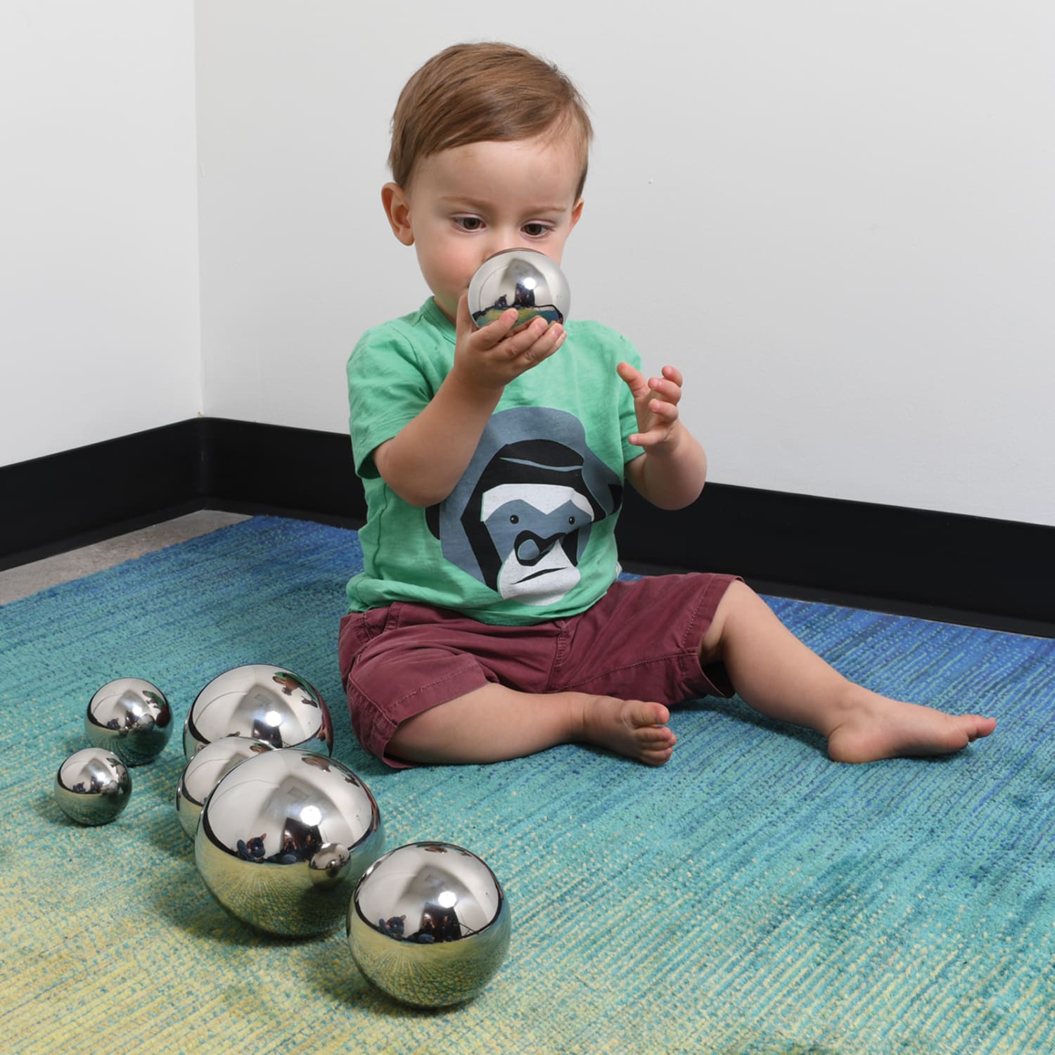 TickiT Sensory Reflective Sound Balls, Silver, Set Of 7 Balls - Image 5