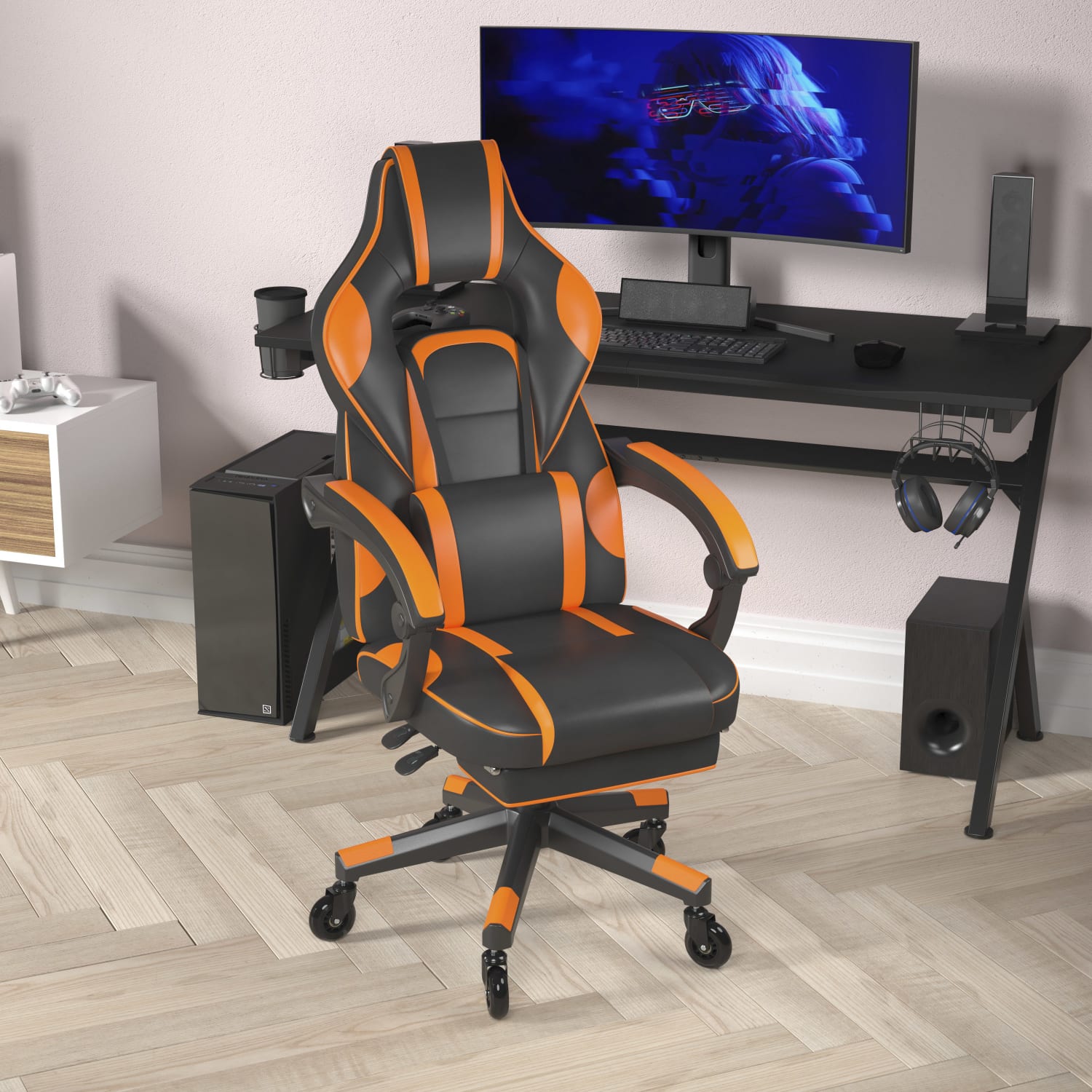 Flash Furniture X40 Ergonomic Faux Leather Racing Computer Gaming Chair BlackOrange PopularChairscom Flash Furniture X40 Ergonomic Faux Leather Racing Computer Gaming Chair BlackOrange PopularChairscom