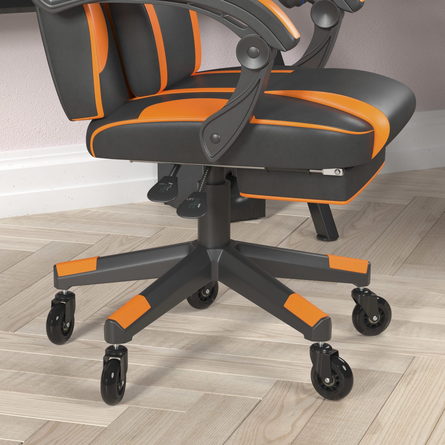 Flash Furniture X40 Ergonomic Faux Leather Racing Computer Gaming Chair BlackOrange PopularChairscom Flash Furniture X40 Ergonomic Faux Leather Racing Computer Gaming Chair BlackOrange PopularChairscom
