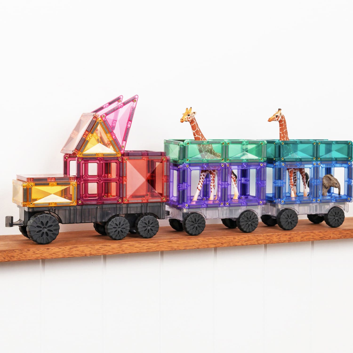 Connetix Magnetic Tiles Pastel Transport Pack, 50 Pieces - Image 5