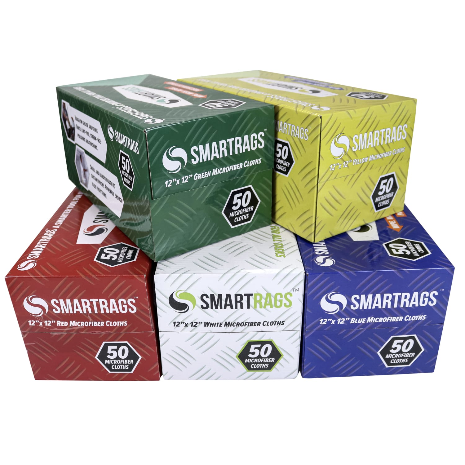 Hospeco SmartRags Disposable Microfiber Towels, 18 Gram, 180 GSM, 12in x 12in, Yellow, 50 Towels Per Box, Case Of 8 Boxes - Image 3