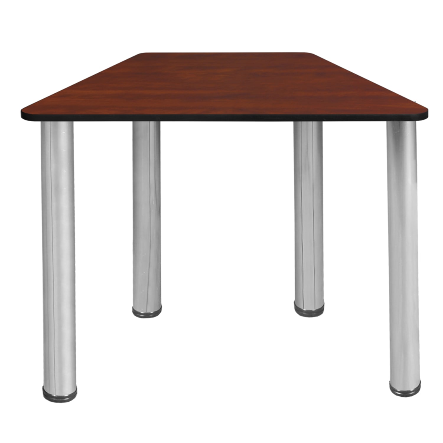 Regency 36inW Trapezoidal Student Activity Desk, Cherry/Chrome - Image 3