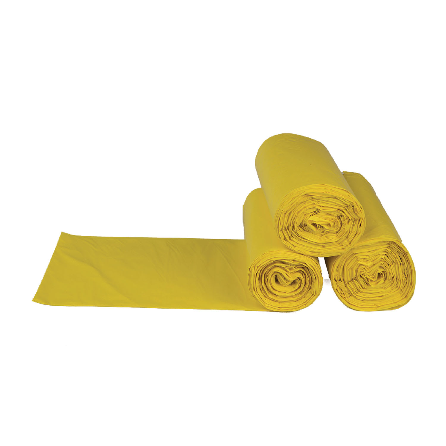Interplast Group Low Density Commercial Can Liners, Infectious Waste Biohazard, 30 gal, 1.15 mil, 30in x 43in, Yellow, 25 Bags/Roll, 6 Rolls/CT - Image 6