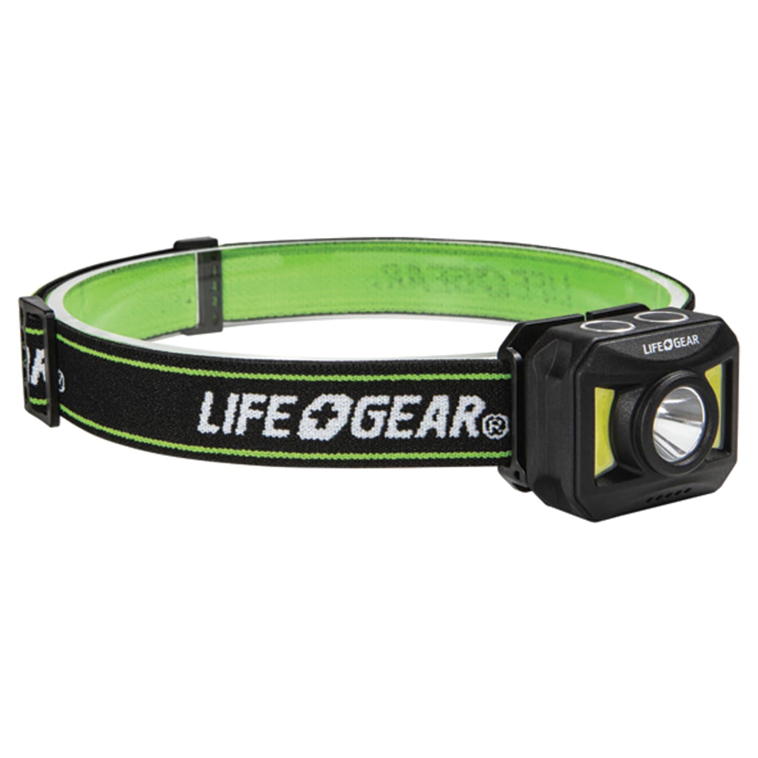 Life+Gear 4W USB Adventure 300-Lumen Rechargeable Headlamp, 1-5/8inH x 1-3/8inW x 1-3/16inD, Black/Green - Image 4