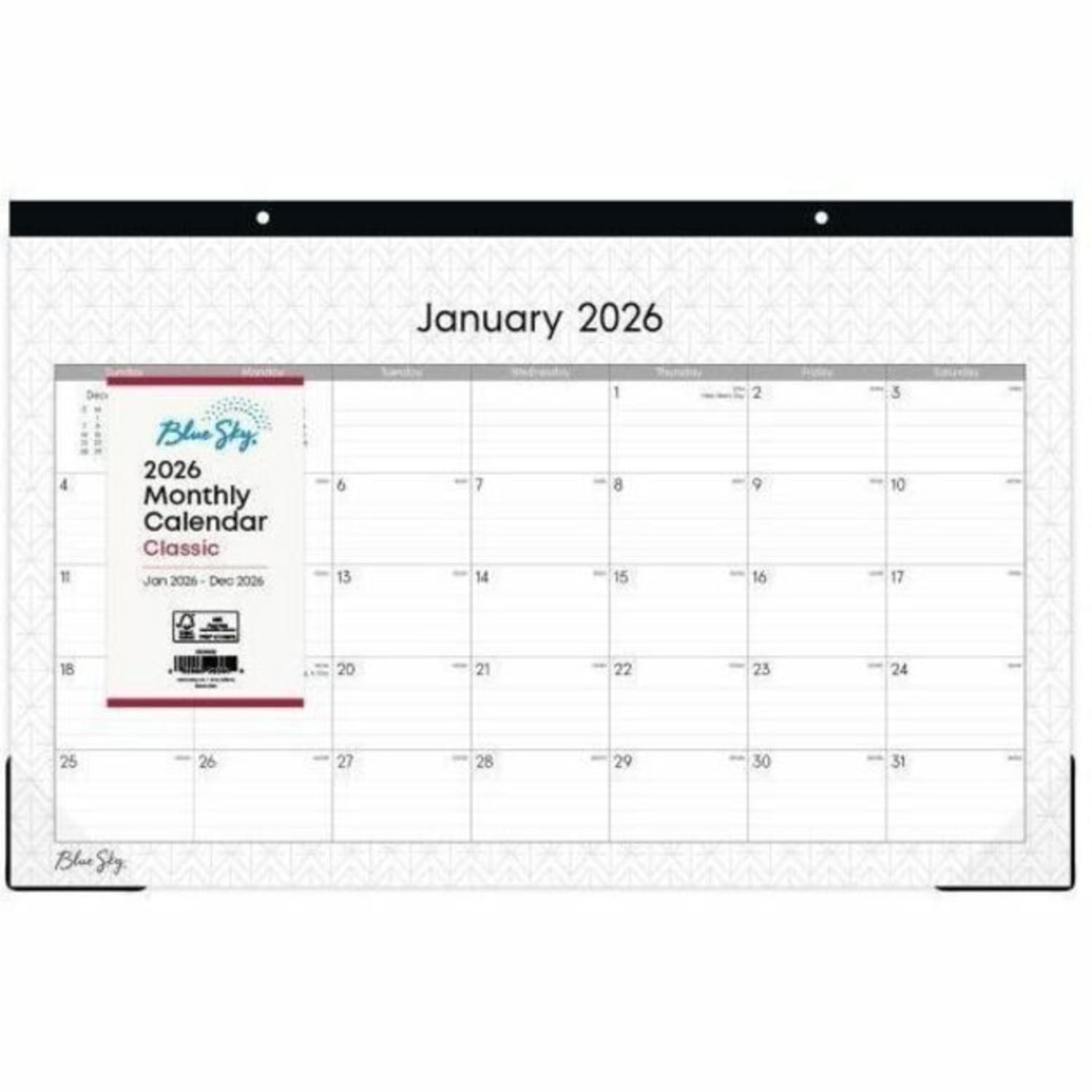 2026 Blue Sky Monthly Desk Pad Calendar, 11in x 17in, Enterprise, January To December, 111293 - Image 6