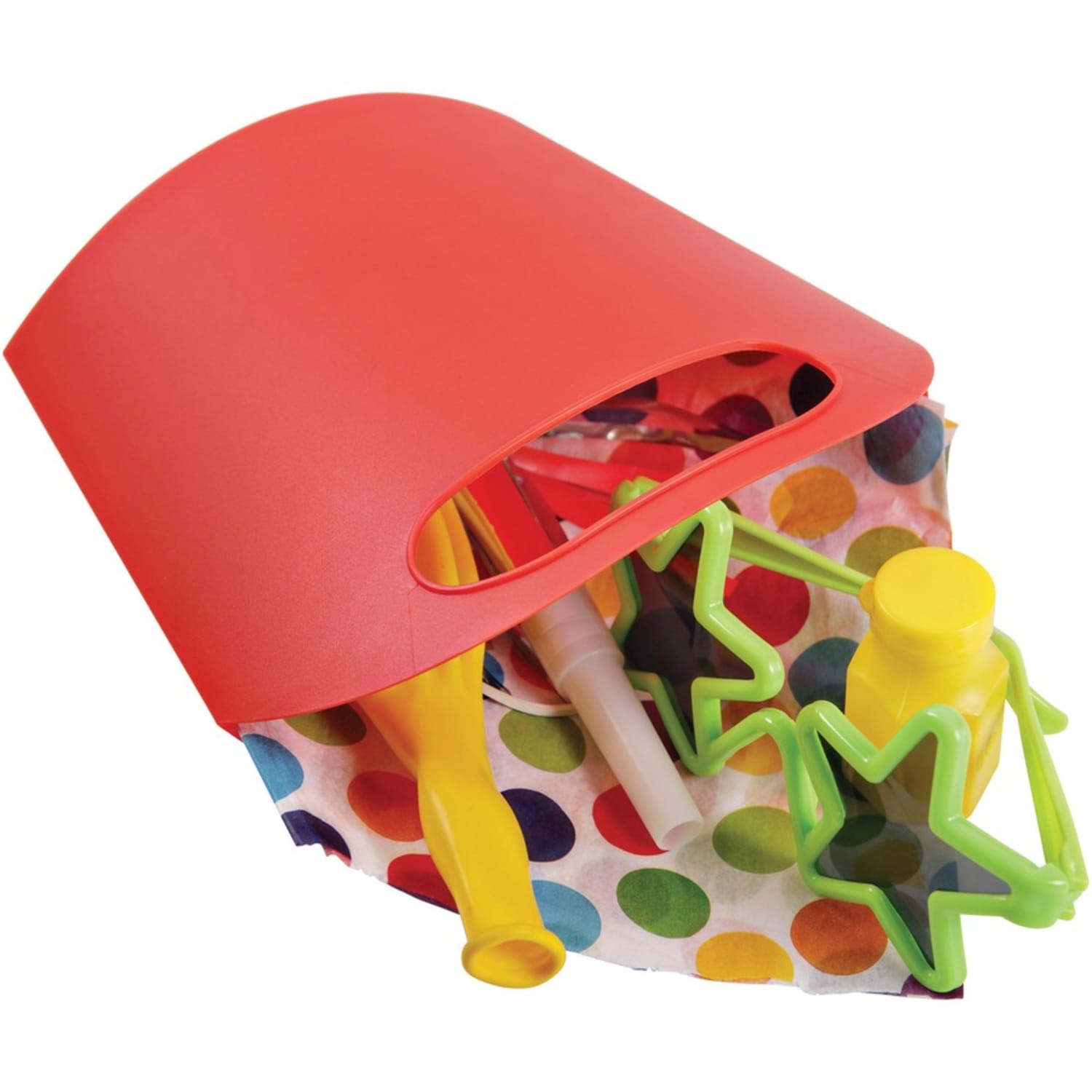 Deflecto Antimicrobial Kids Mini Tote - External Dimensions: 8in Width x 5.4in Depth x 2in Height - Plastic - Red - For Art Supplies, Crayon - 1 Each - Image 4